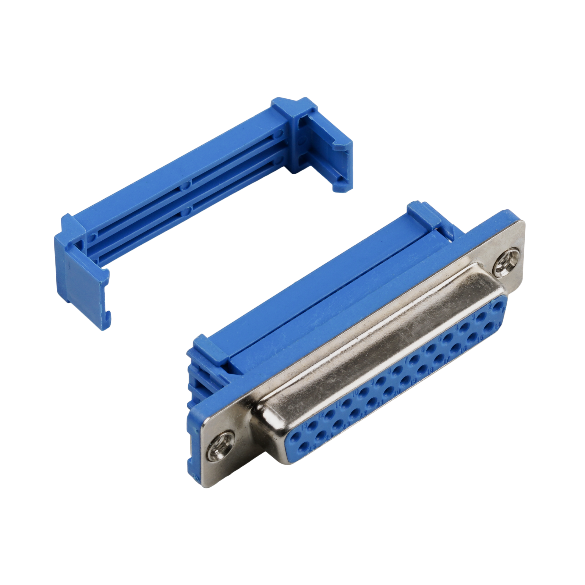 Dsub Jack, IDC contacts, flat, 25-pole, E-DFF 09 LPIII/Z UNC