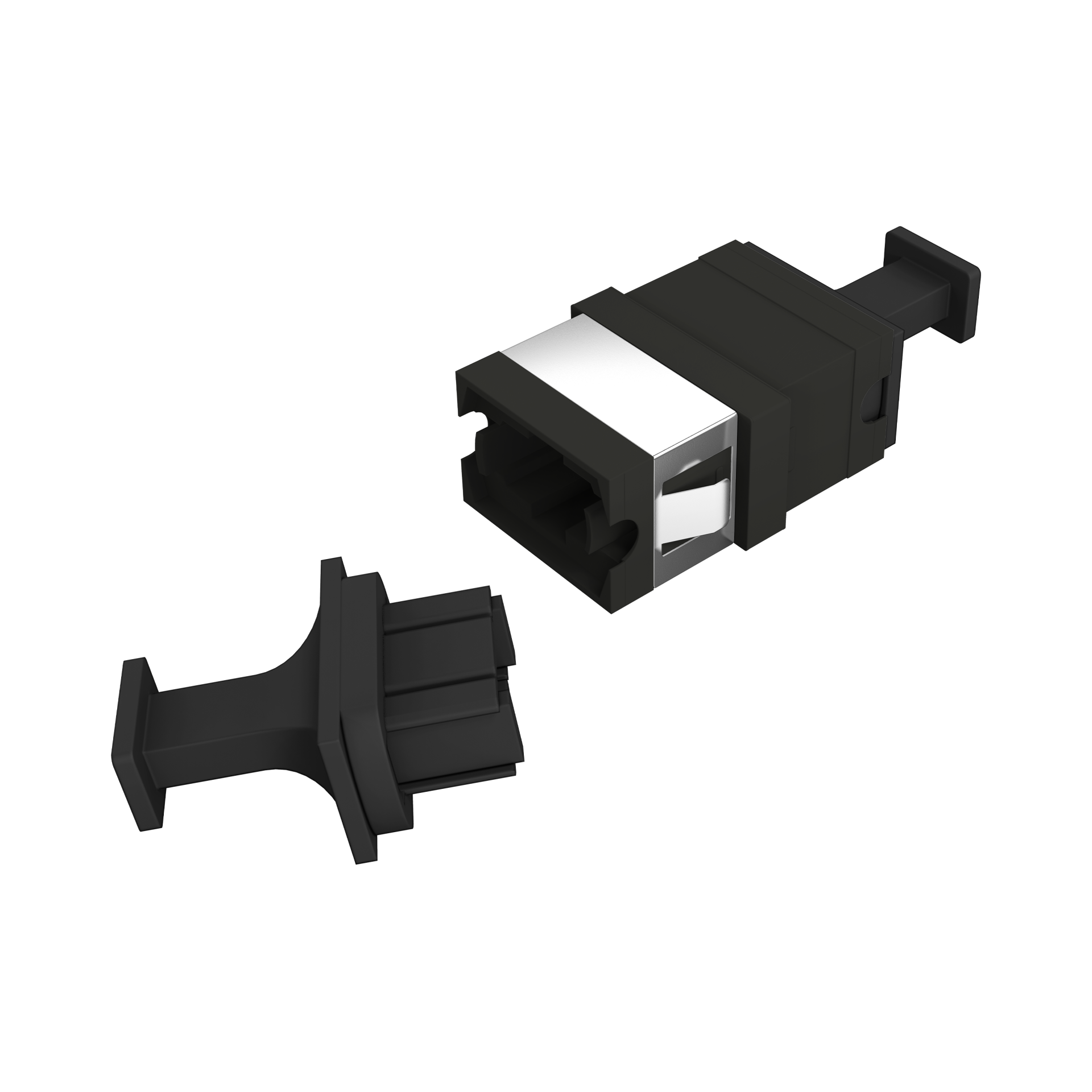 MTP®/MPO Kupplung schwarz kodierbar ohne Flansch