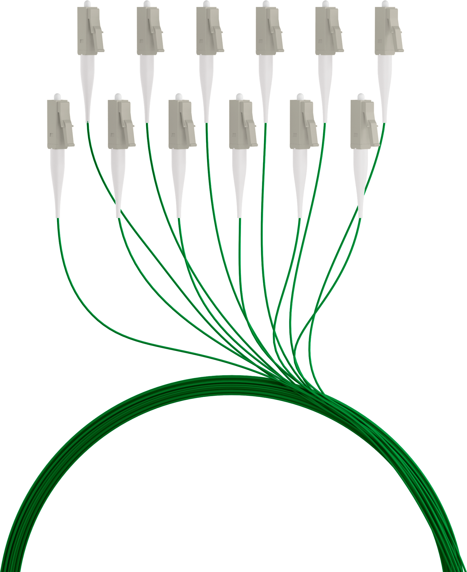 Faserpigtail LC OM2 -Grün 2m - 1 Stück