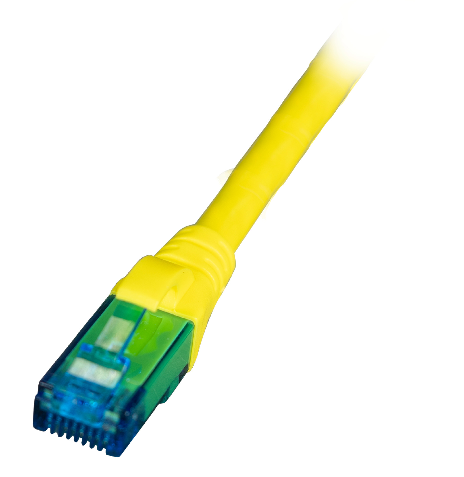 INFRALAN® RJ45 Patchkabel U/UTP, Cat.6A, LSZH, Premium, 500MHz, 1m, gelb