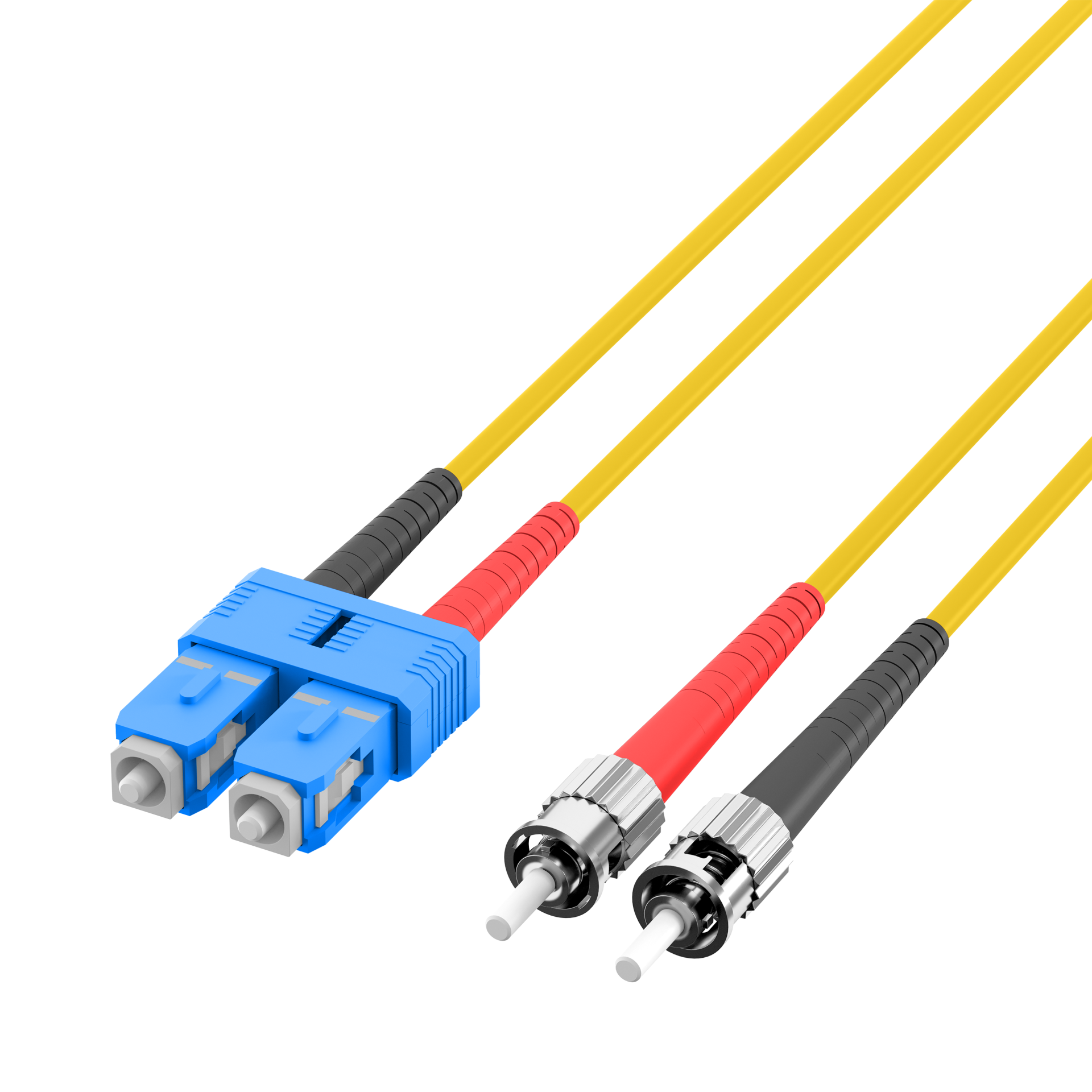 Duplex Patchkabel SC-ST OS2 G652D 0,5m LSZH 3mm gelb