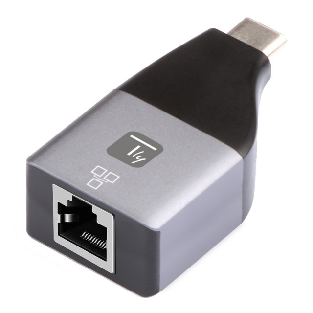 Adapter USB-C M to RJ45 F Ethernet 1000Mbps
