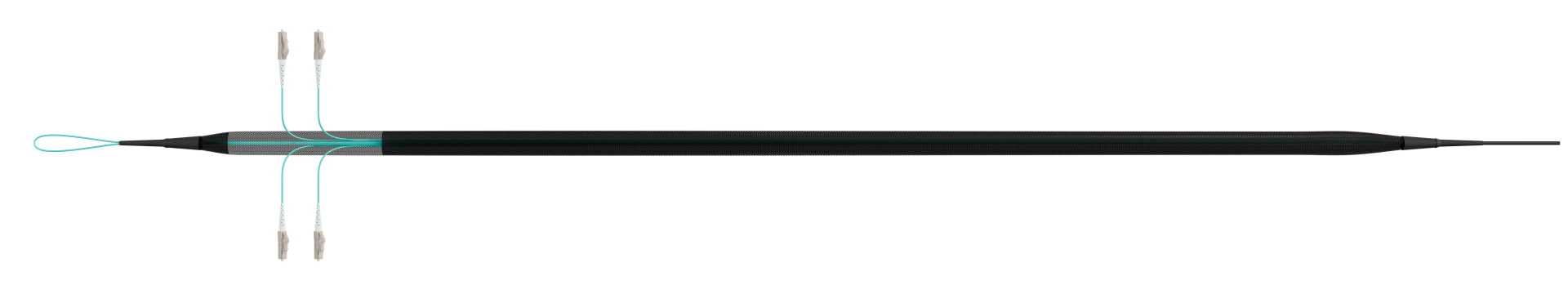 Trunk cable U-DQ(ZN)BH OM3 4G (1x4) LC-LC,170m Dca LSZH