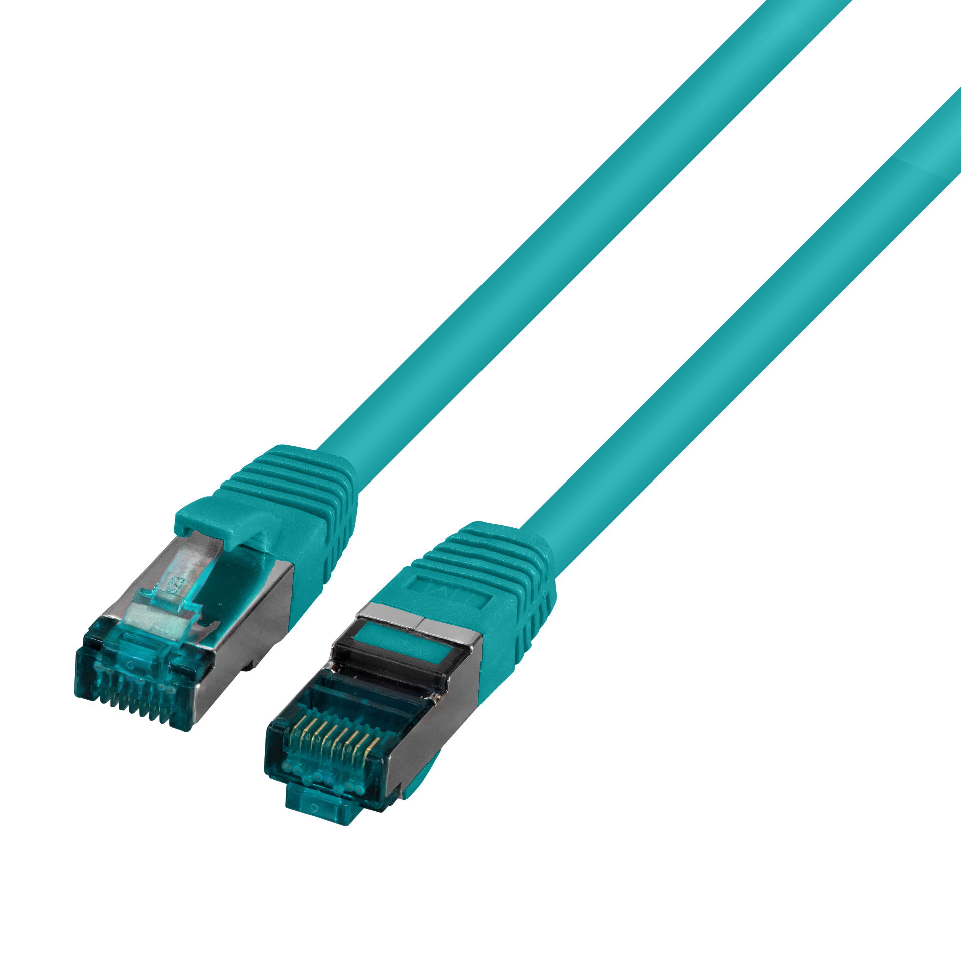 RJ45 Patchkabel S/FTP, Cat.6A, LSZH, 1m, grün