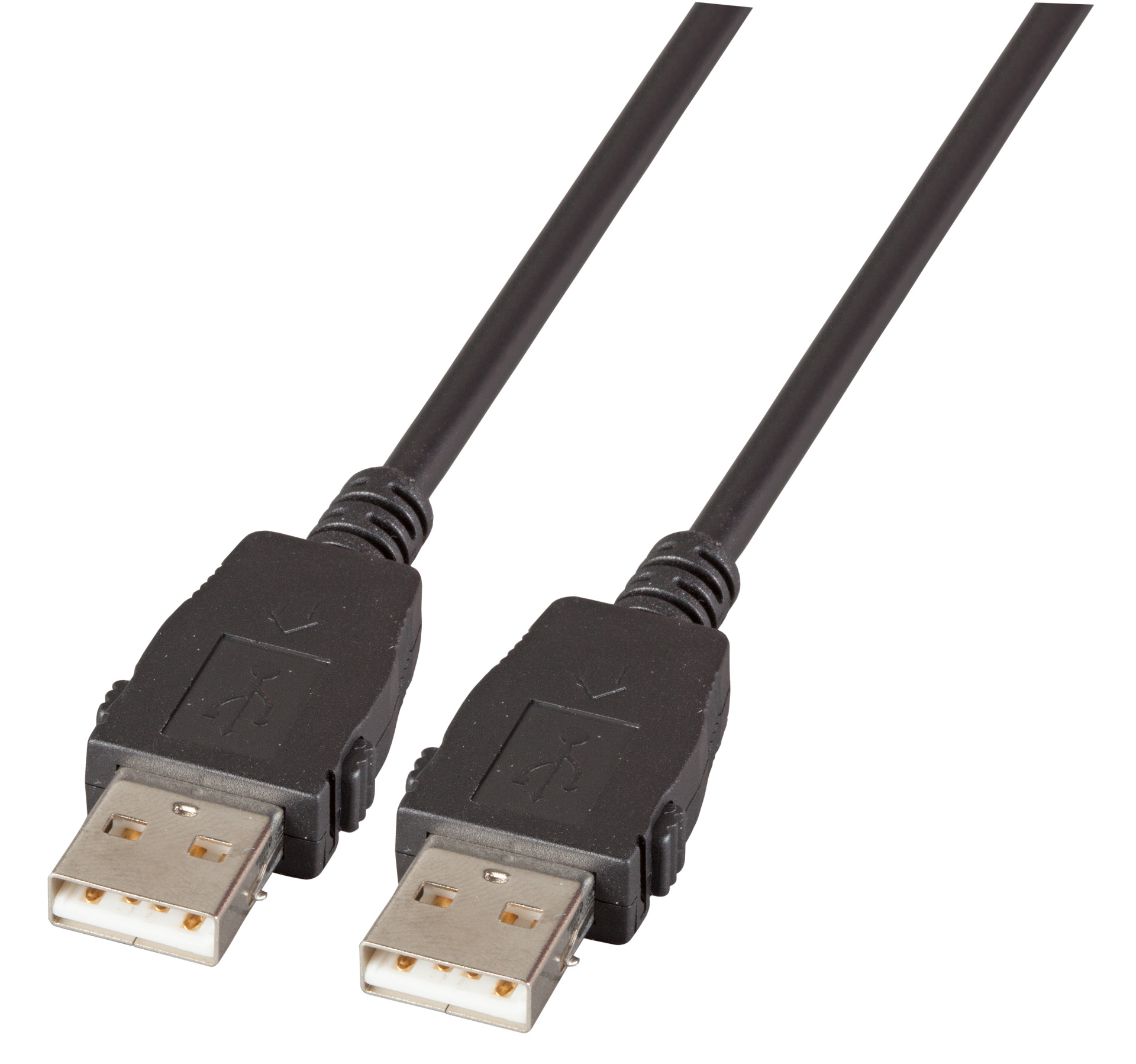 USB2.0 Connection Cable A-A, M-M, 1.0m, Classic, both-sided lockable