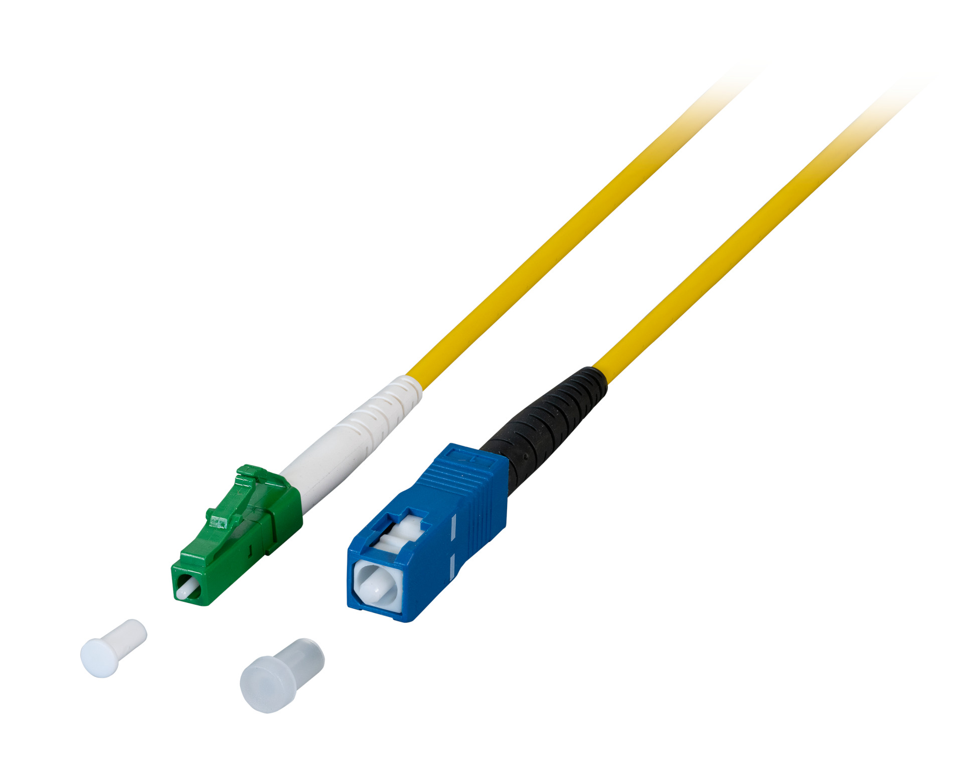 Simplex FO Patch Cable LC/APC-SC G657.A2 2m 3,0mm yellow 9/125µm