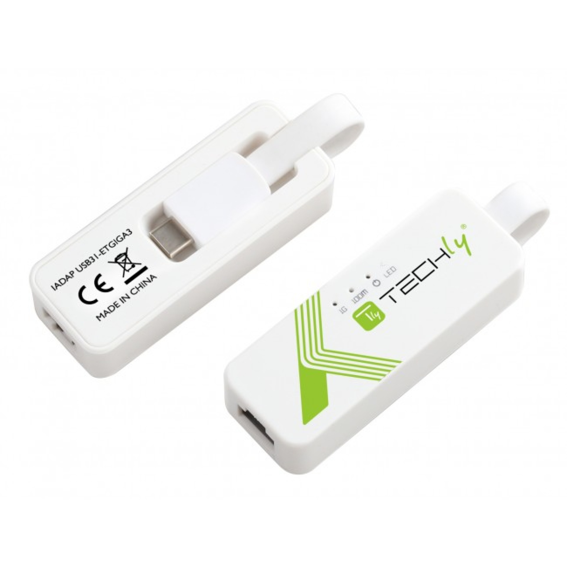 USB 3.1 Type-C RJ45 10/100/1000 Adapter, white