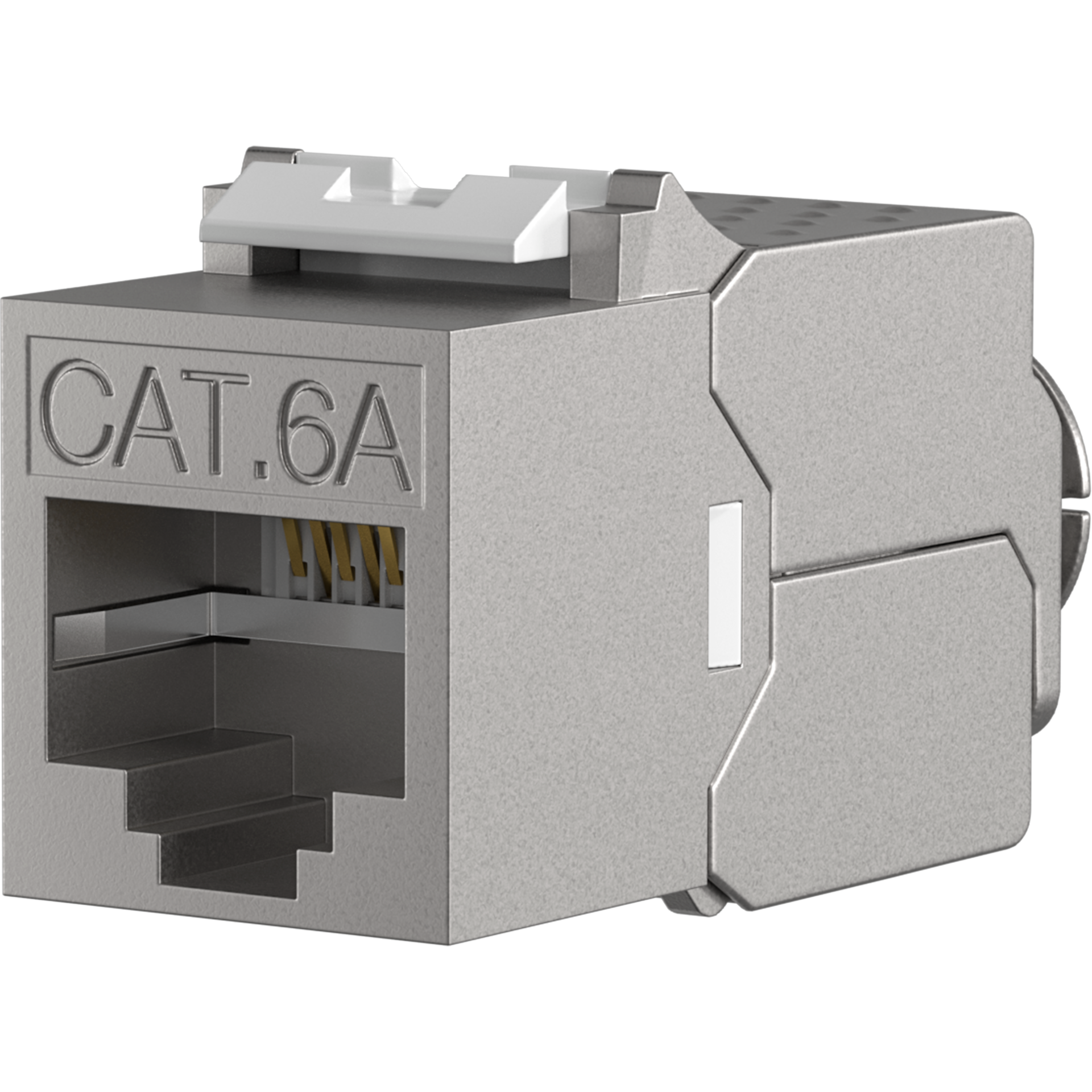 RJ45 Keystone Slimline, Cat.6A, zinc alloy, 10GE