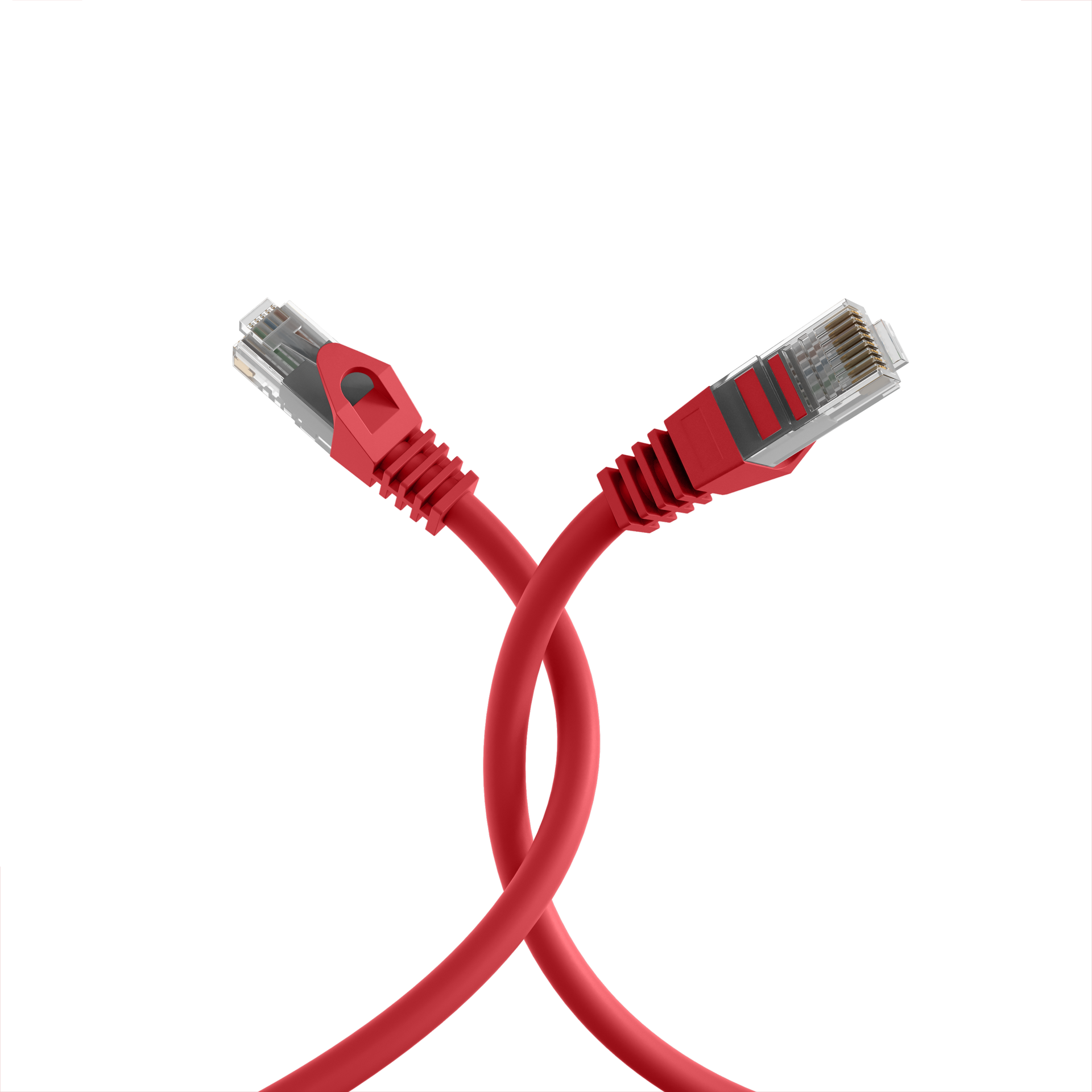 RJ45 Patchkabel Cat.5e U/UTP LSZH  CCA AWG24/7 rot 0,5m