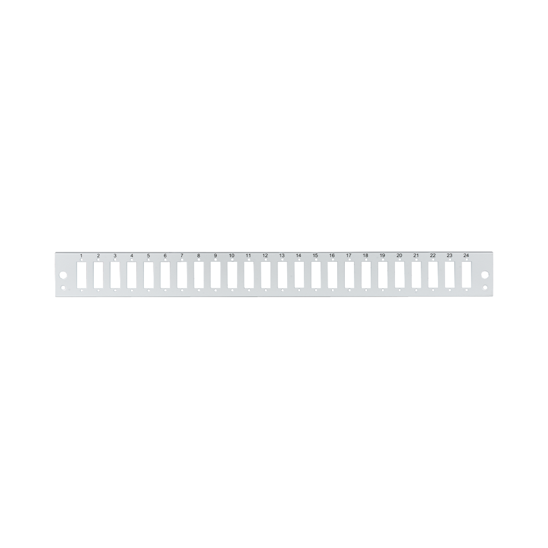 Frontblende 24 x SC Duplex/LC Quad vertikal, grau