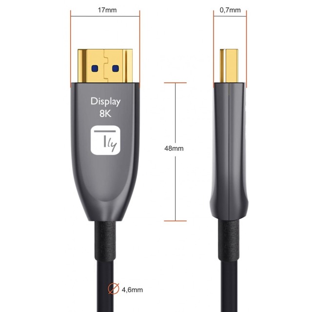 HDMI 8K 60Hz AOC Fiber Optic Cable 10m