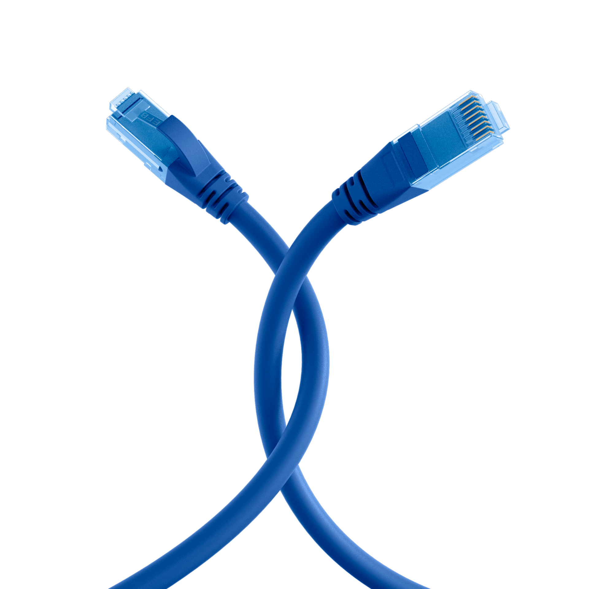 RJ45 Patchkabel Cat.6A U/UTP LSZH,Premium 500MHz blau 1m