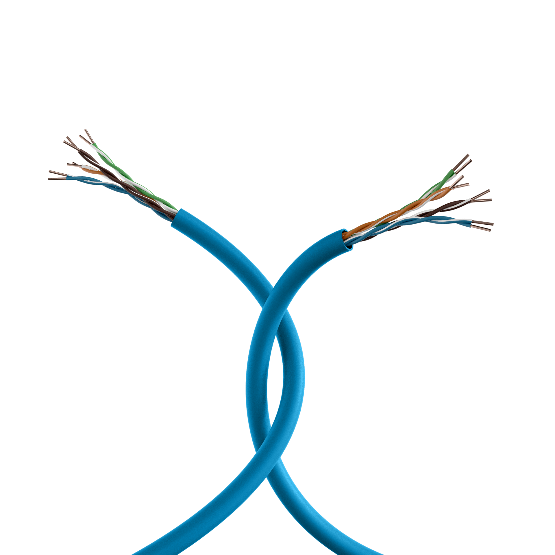 INFRALAN® Cat.6A 500 AWG23, U/UTP 4P CPR B2ca, RAL5015 blau, 305m | blau |  305,0 m | 8 | RAL5015 | simplex