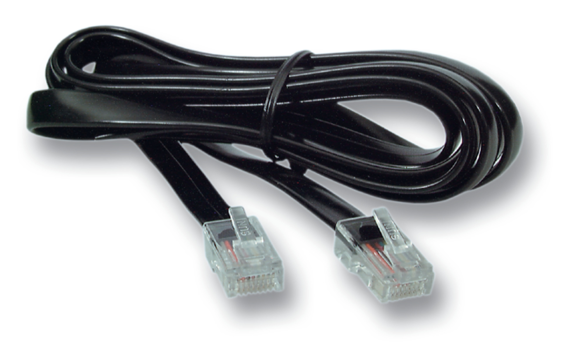 Modular cable RJ45 (8/8)/RJ45 (8/8), 1:1, flat cable, 2,0m
