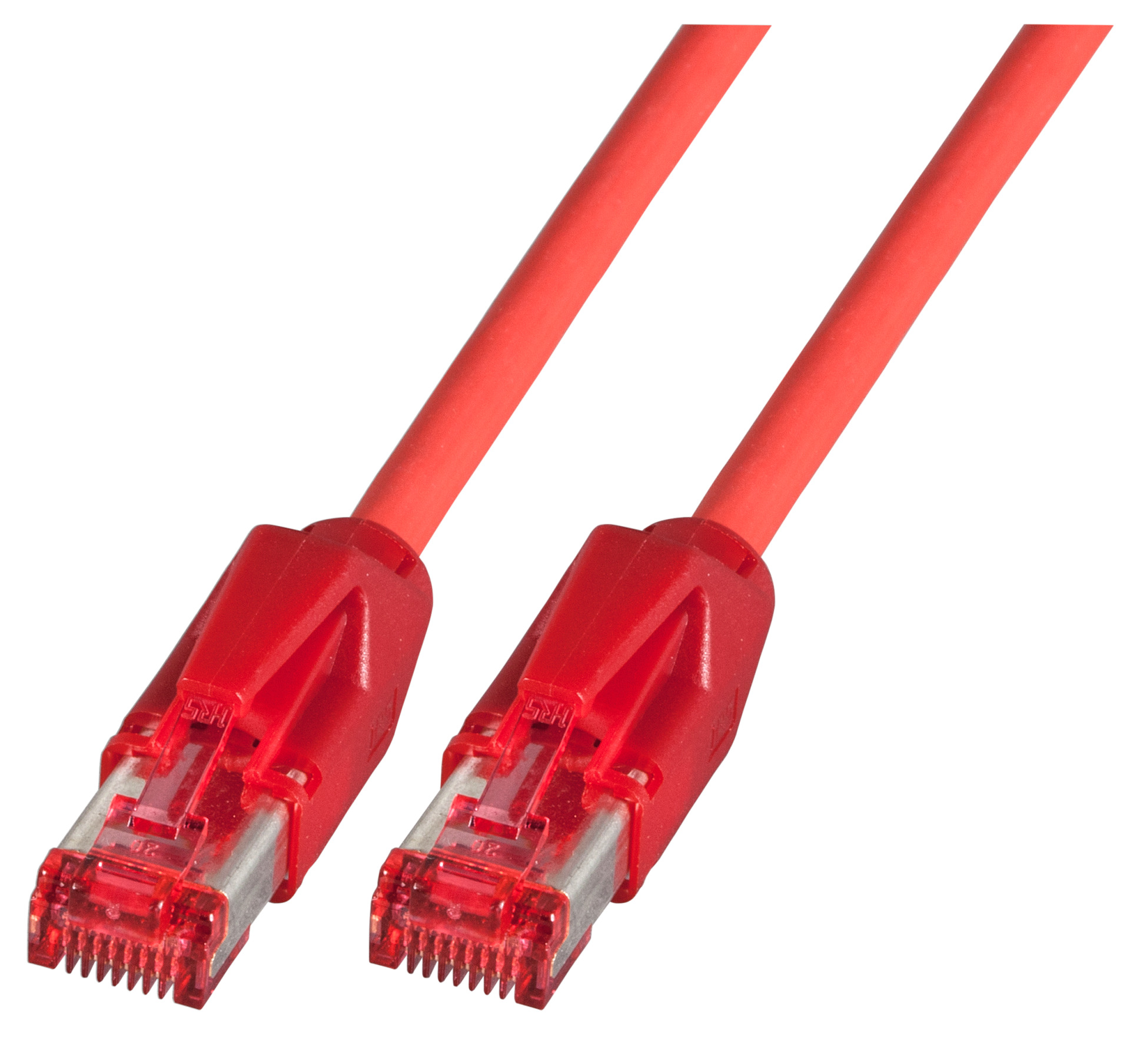 RJ45 Patchkabel S/FTP, Cat.6A, TM21, Dätwyler 7702, 1m, rot