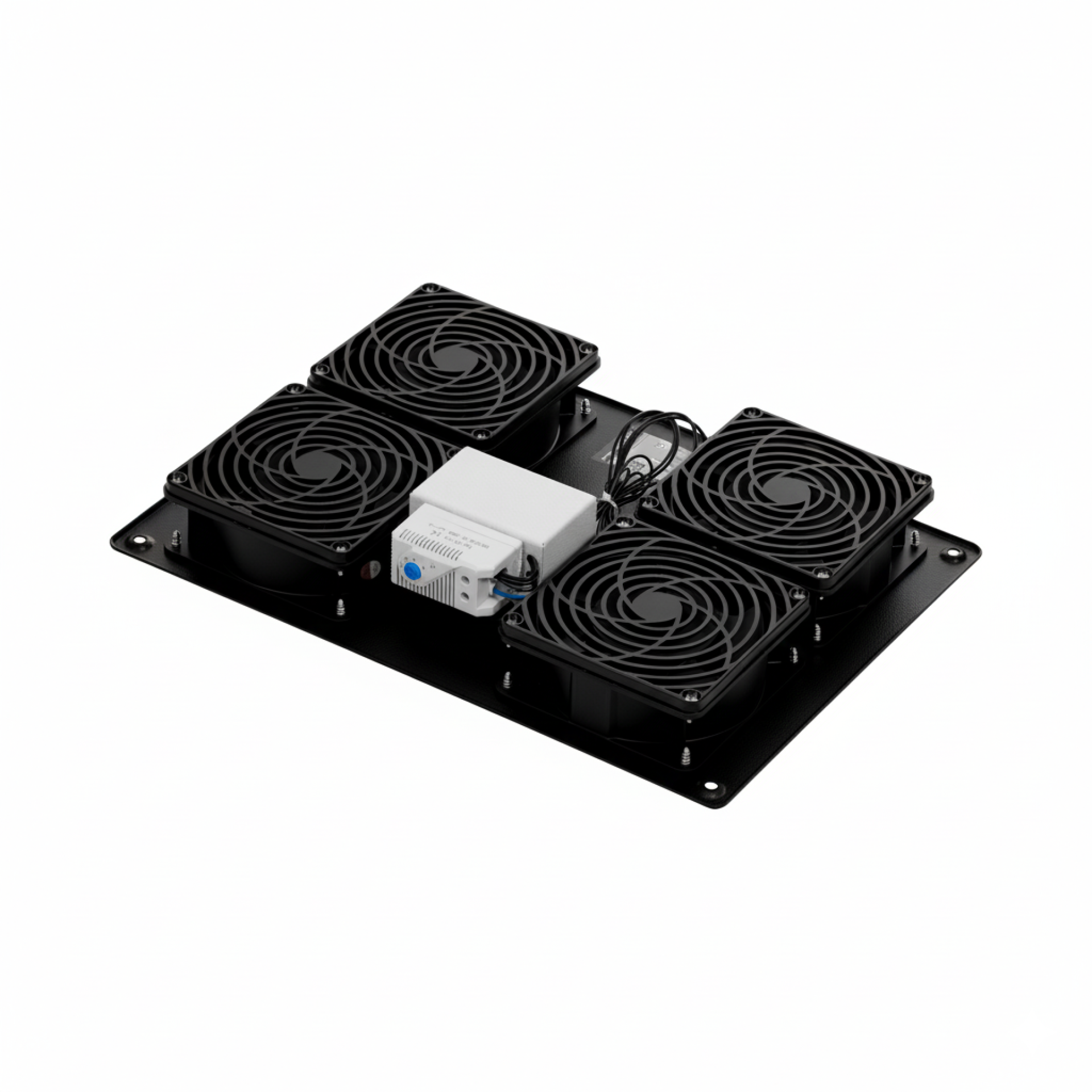 Dachlüfter 4-fach mit Thermostat, für PEL, RAL9005