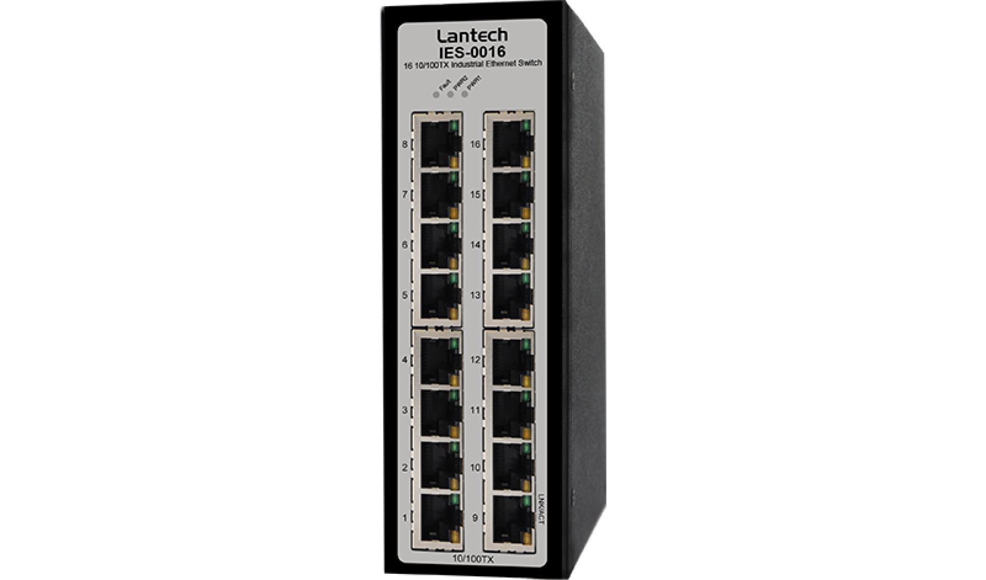 DIN-Rail-Switch 16x10/100TX