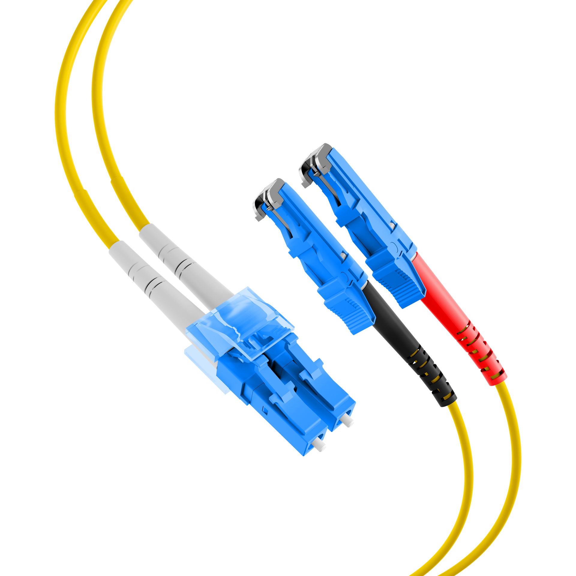 Duplex Patchkabel E2000®-LC OS2 1m LSZH 2mm gelb