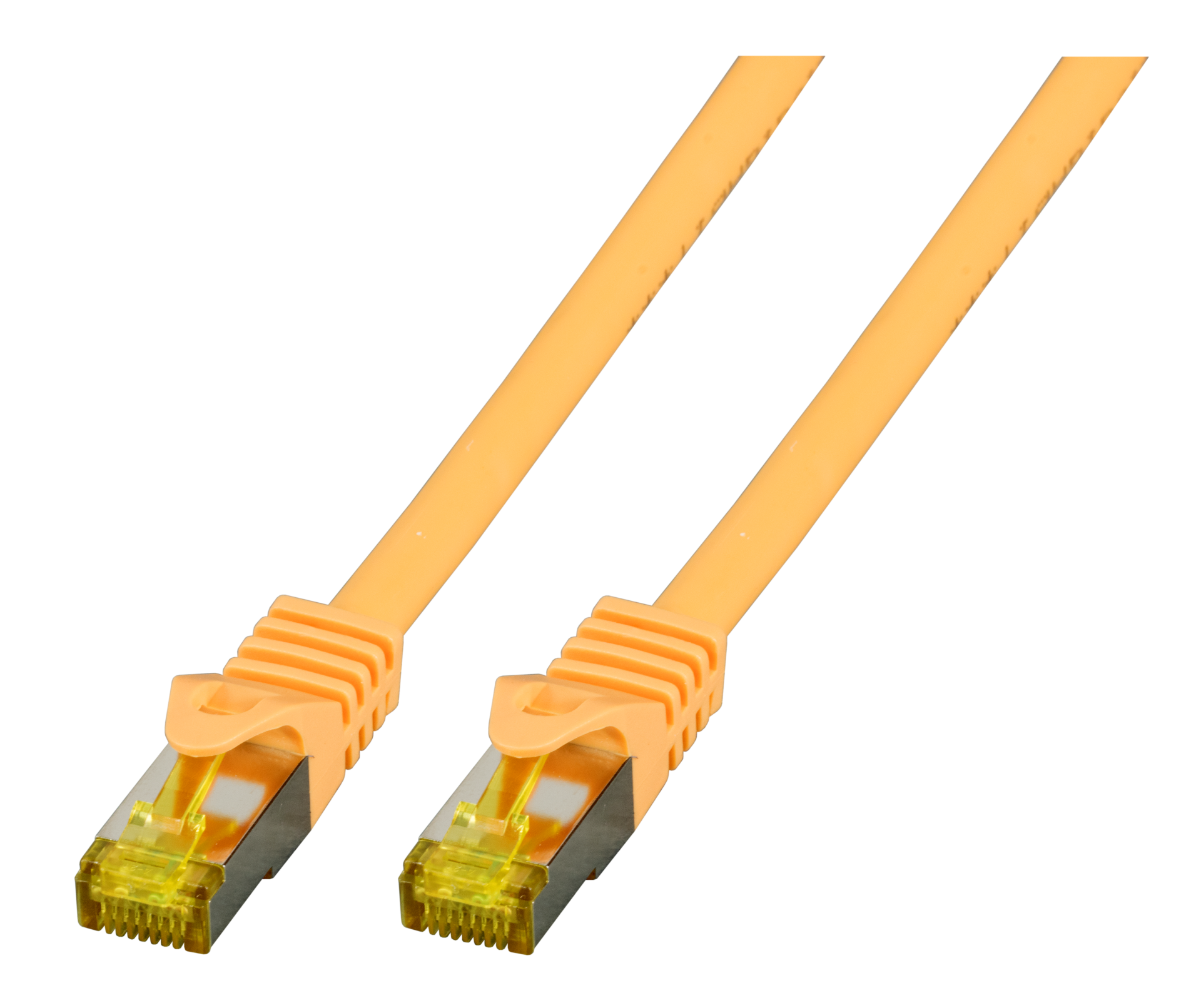 RJ45 Patchkabel Cat.6A S/FTP LSZH  Cat.7 Rohkabel gelb 0,15m