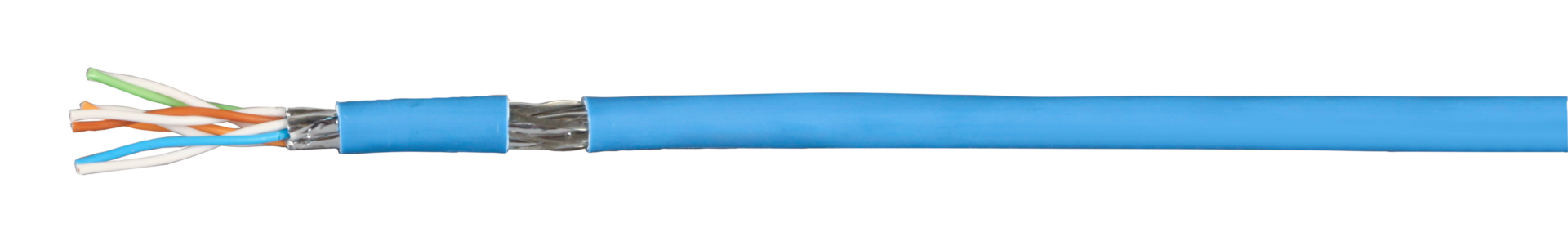 Patchkabel Cat.7 PiMF UC900MHz SS26 4P FRNC-B, blau, 100 M