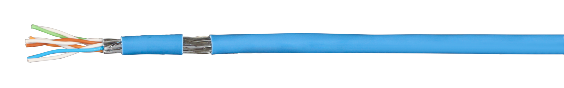 Patchkabel Cat.7 PiMF UC900MHz FLEX, SS26 4P Dca, blau, 100 M