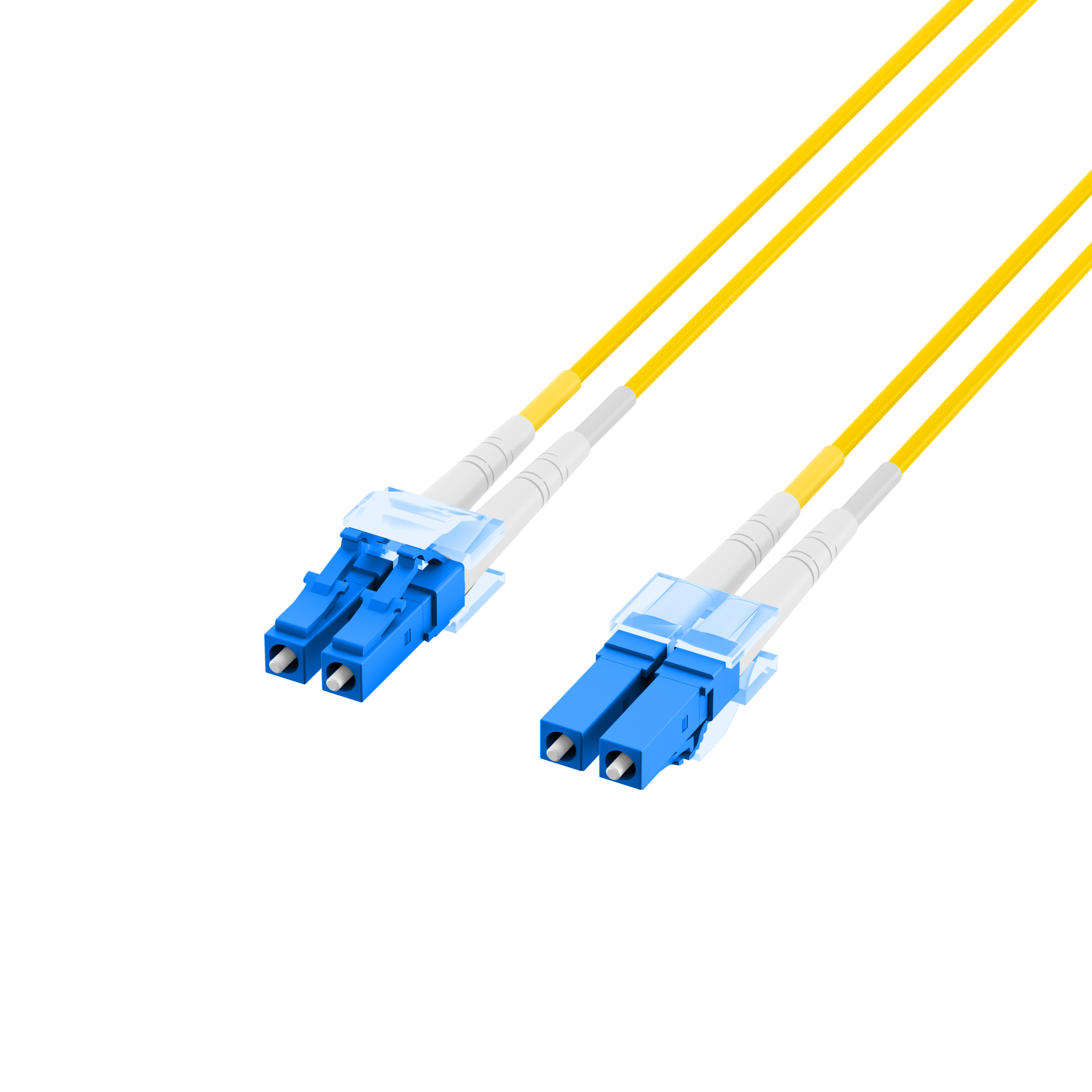 Duplex Patchkabel LC-LC OS2 G652D 10m LSZH 2mm gelb