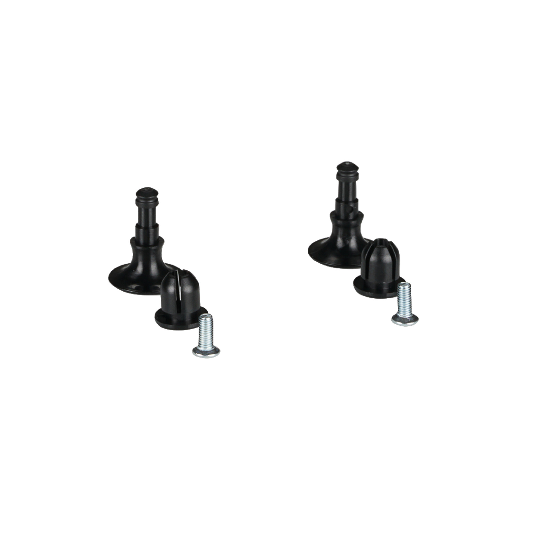 Small parts set for splice box,2 x quick release fastener, 2 screws