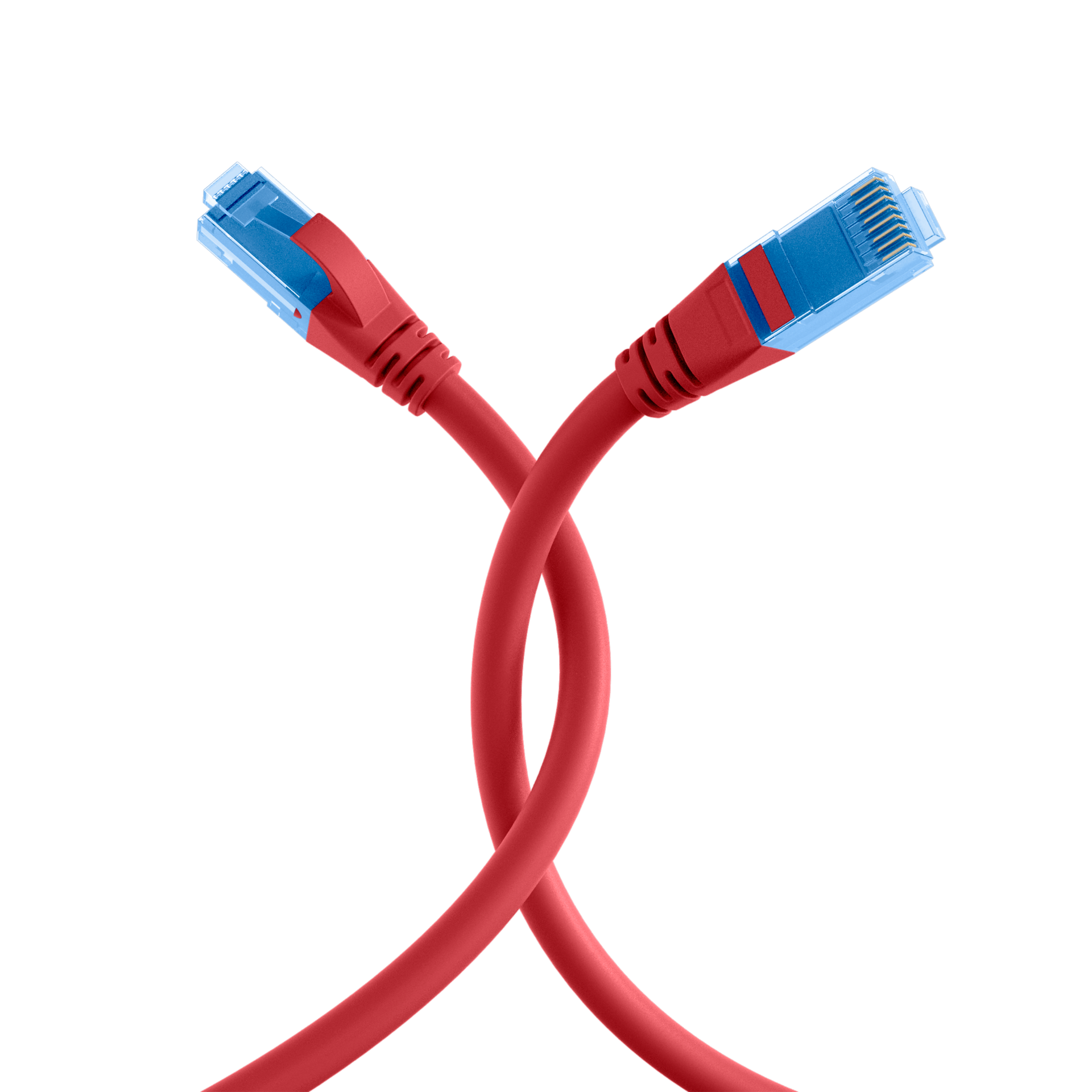 RJ45 Patchkabel Cat.6A U/UTP LSZH,Premium 500MHz rot 5m