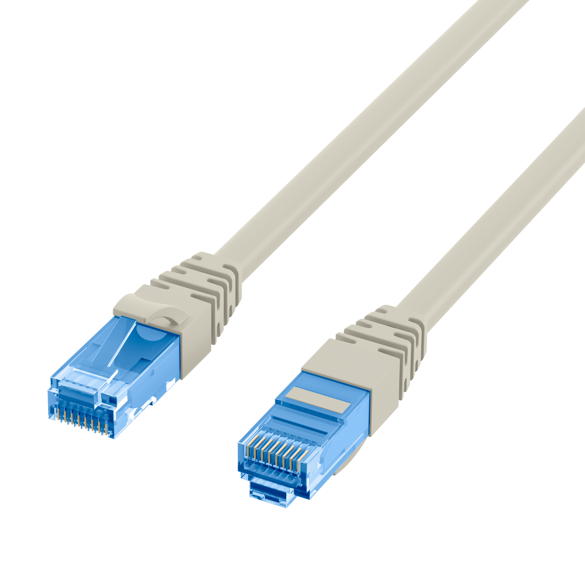 RJ45 Patch Cord Cat.6A U/UTP LSZHPremium  500MHz grey 10m