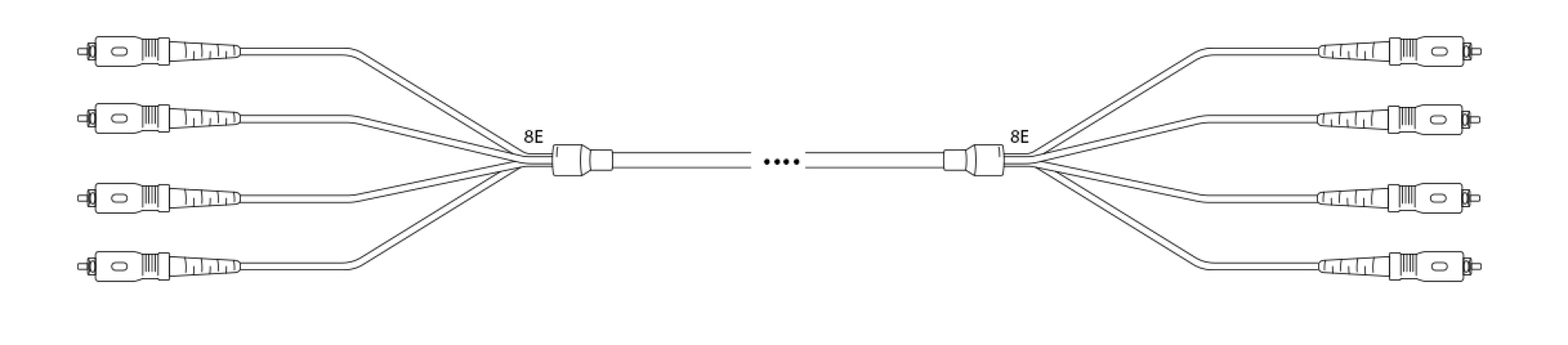 U-DQ(ZN) BH G657A 8E9/125µm SC-SC, 1 Meter LSZH schwarz CPR-B2CA