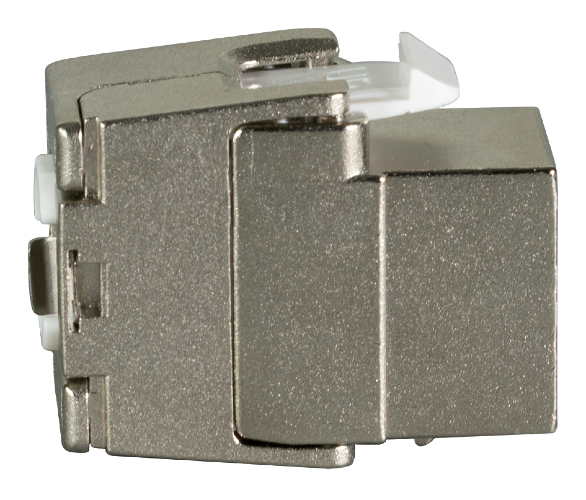 RJ45 Shortbody Keystone STP, Cat.6A 500MHz mit integriertem Shutter