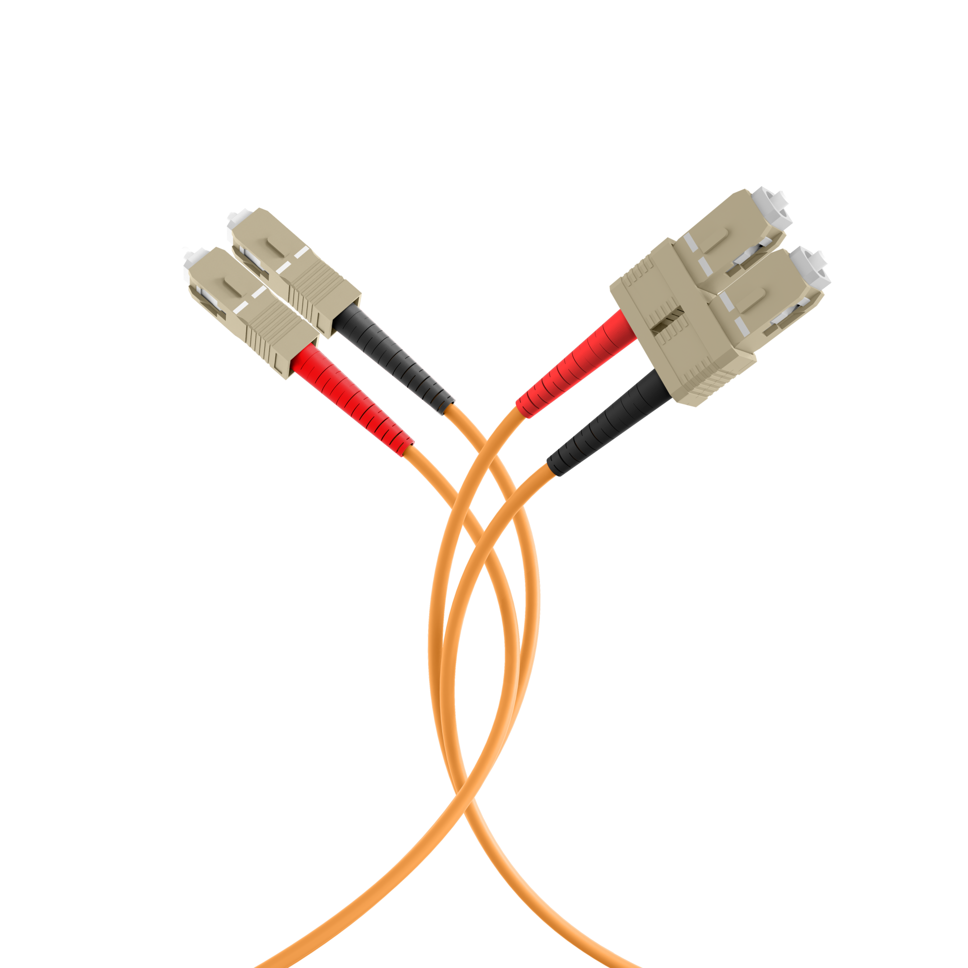 Duplex Patchkabel SC-SC OM2 2m LSZH 3mm orange