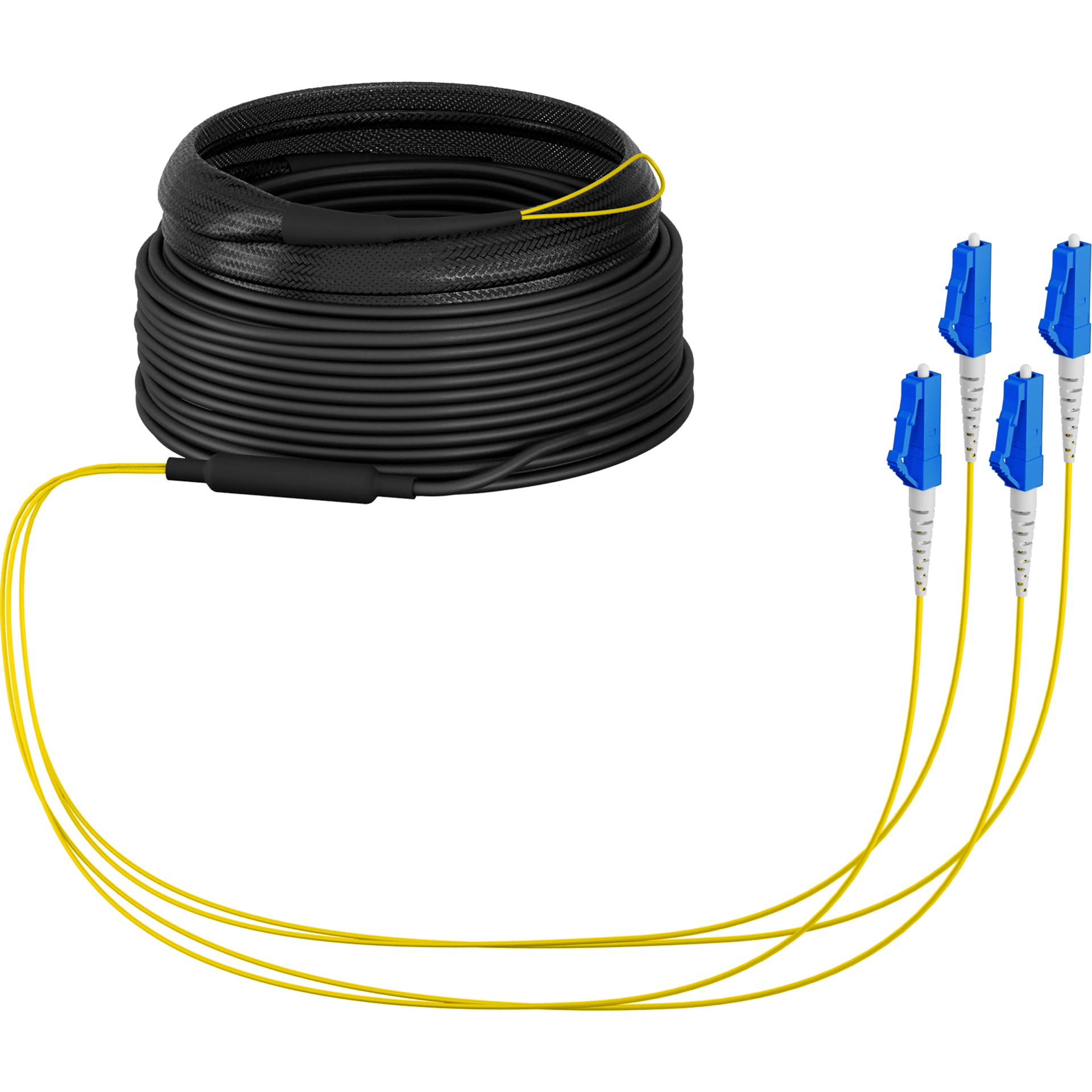 Trunk cable U-DQ(ZN)BH OS2 4E (1x4) LC-LC,30m Dca LSZH G675A1