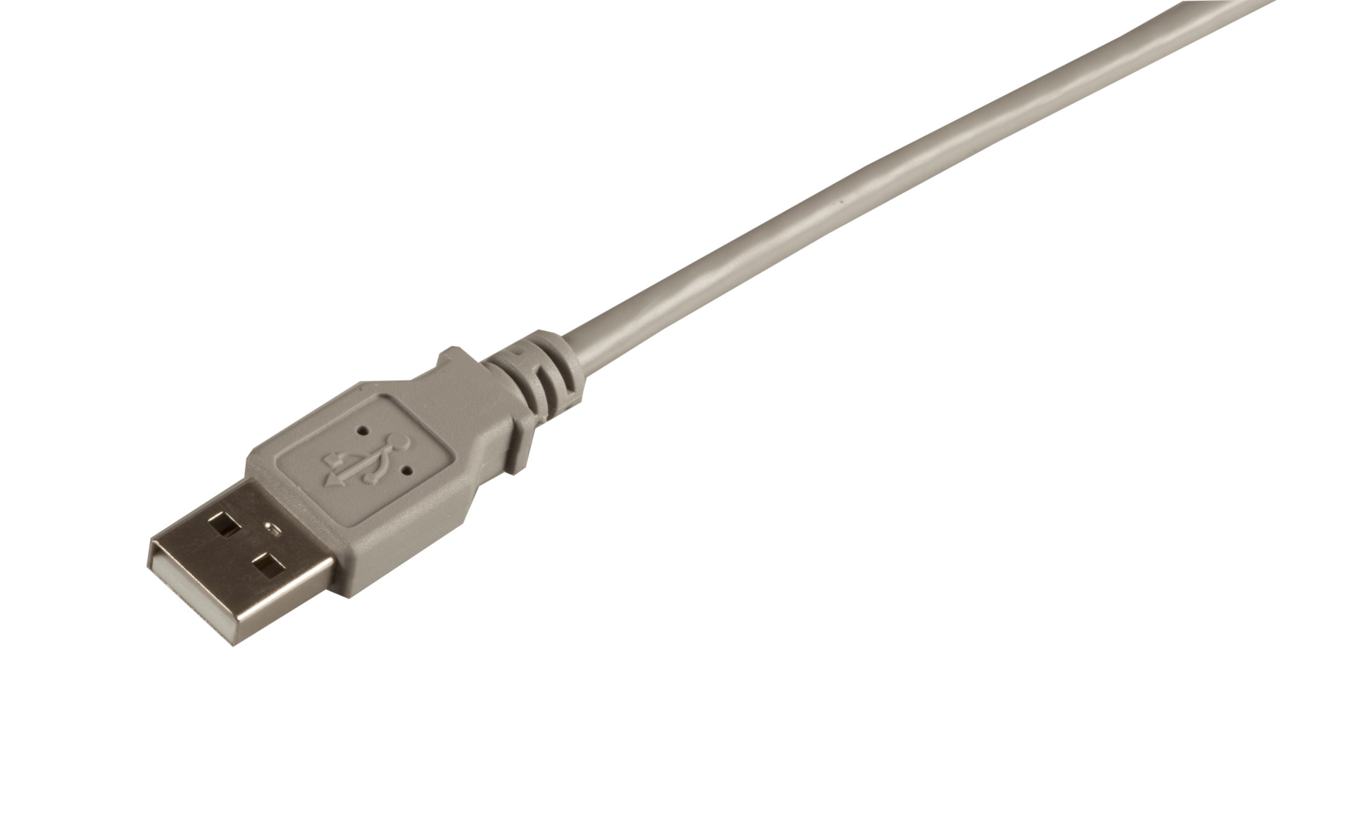 USB2.0 Anschlusskabel A-A, St.-St., 1,0m, grau, Classic 