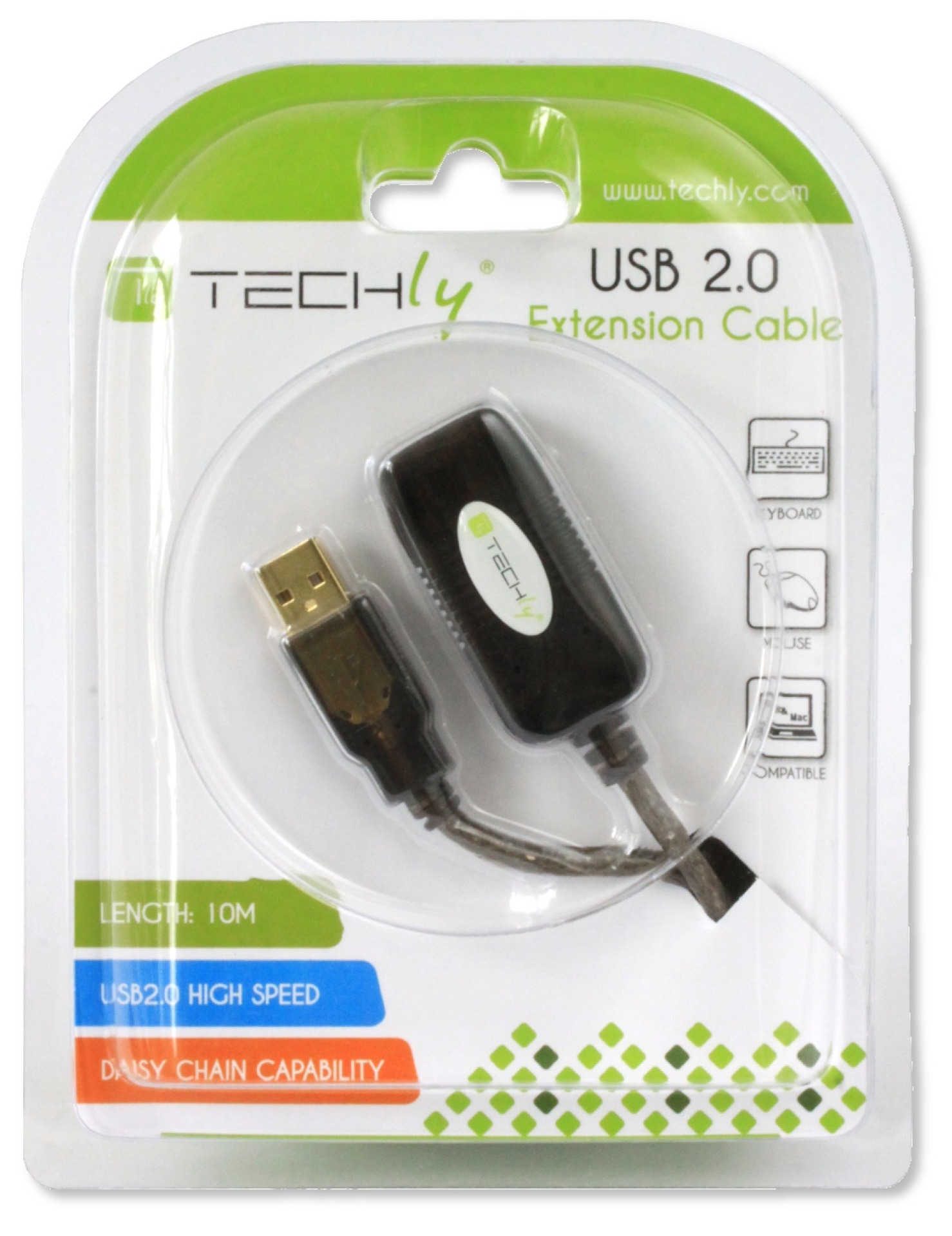 USB 2.0 Active Extension Cable, 10.0m