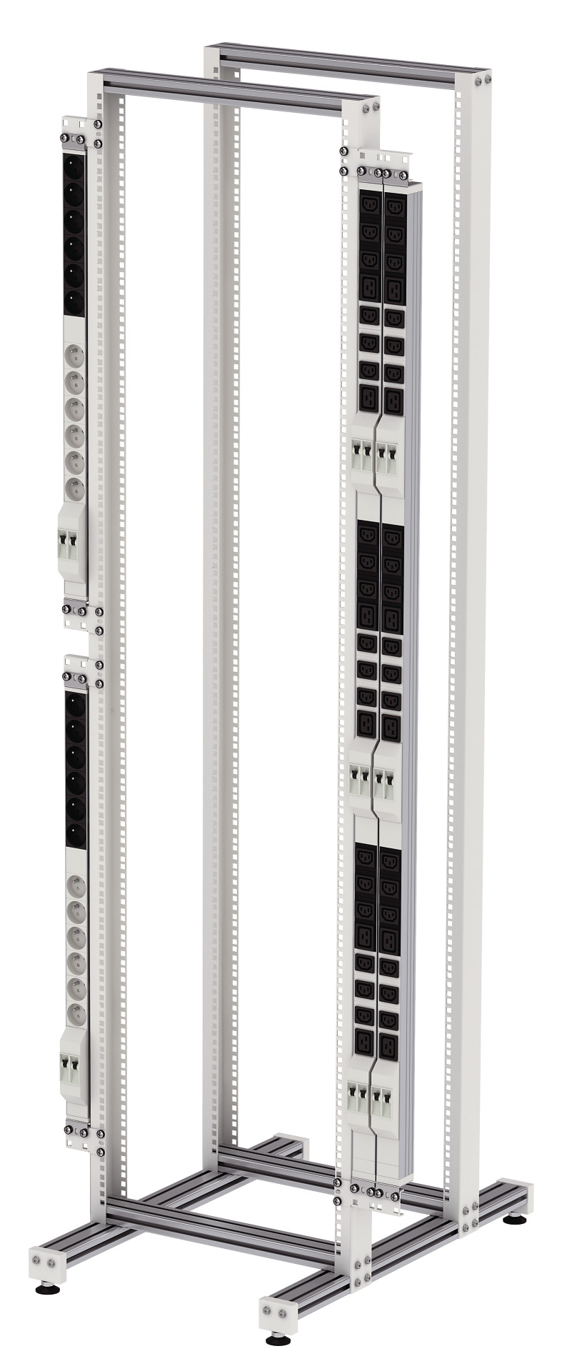 PDU Holder 1-Way für PRO, Set of 2, RAL9005