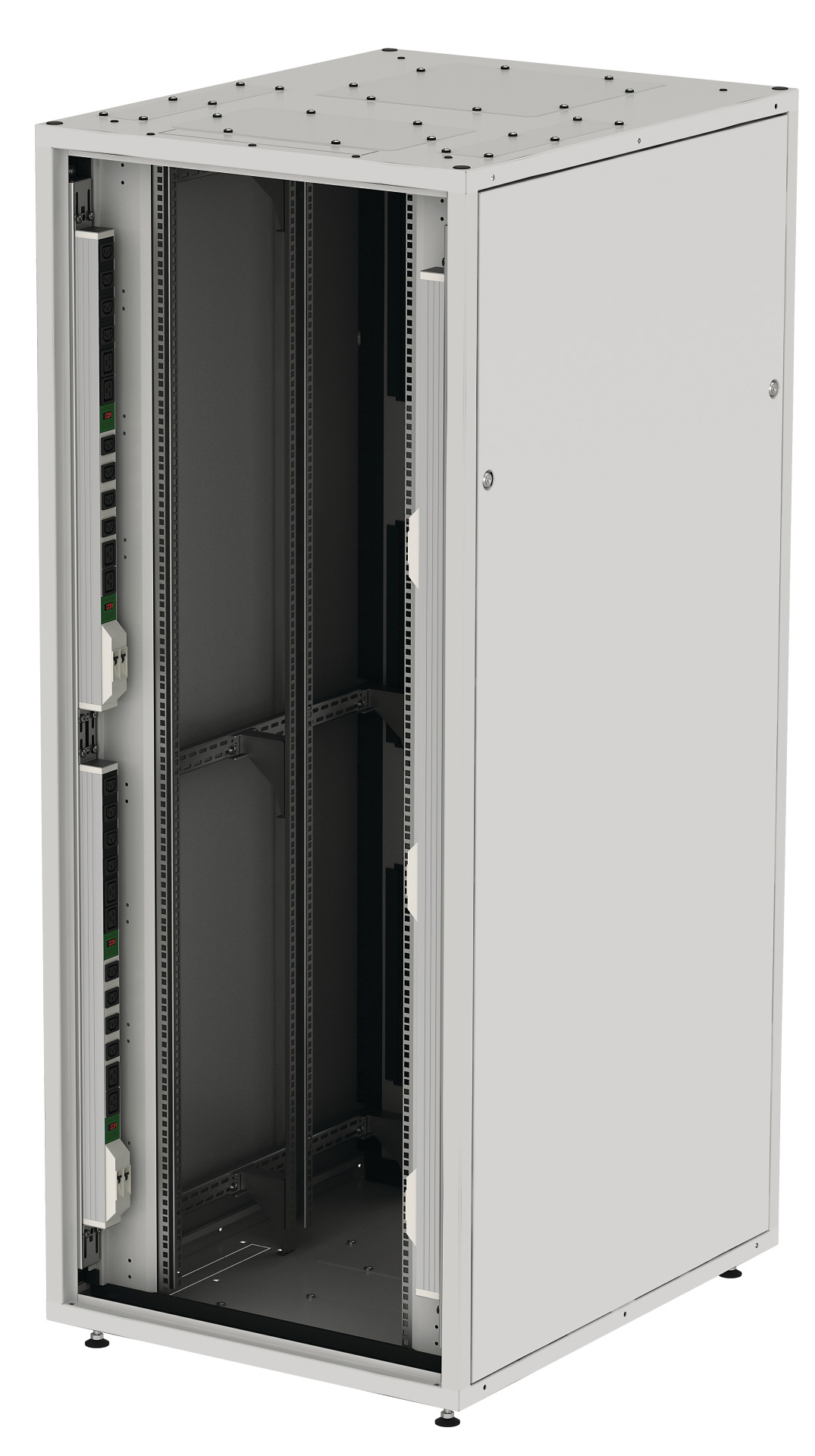 PDU-Schiene 42HE, RAL7035, für PRO