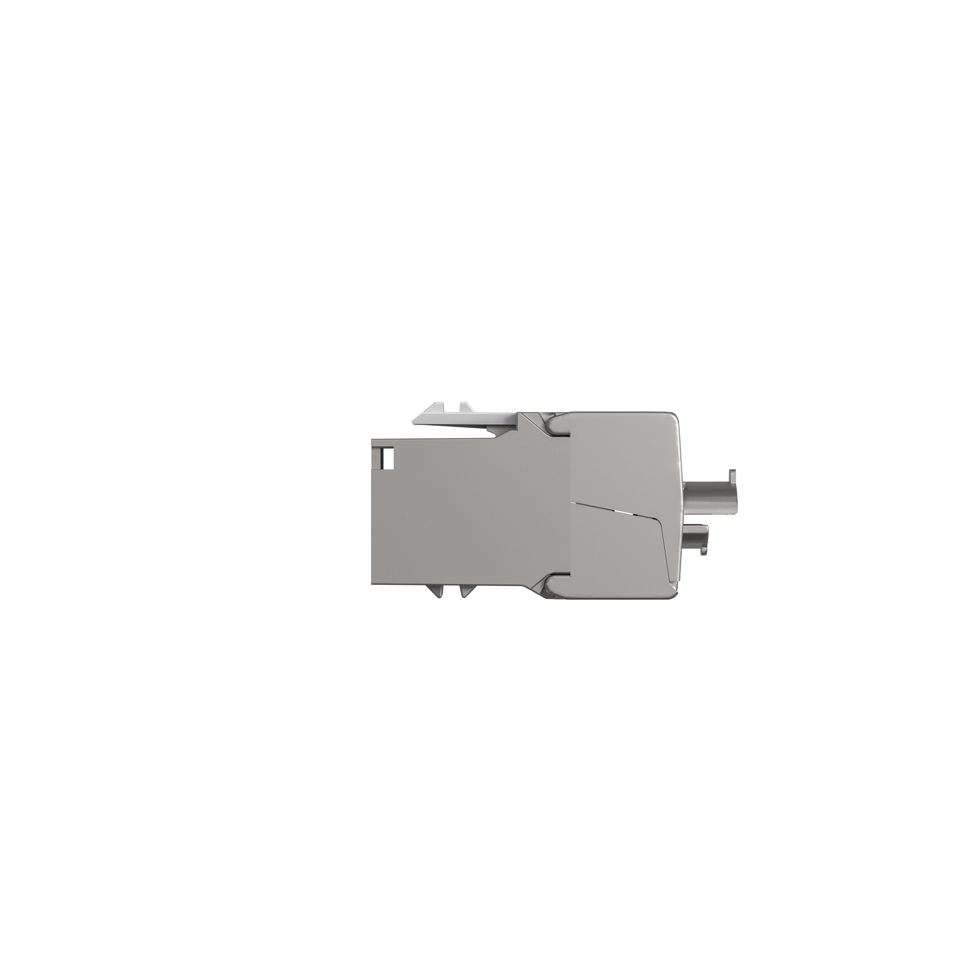 RJ45 Keystone Slimline, Cat.6A, silber,,