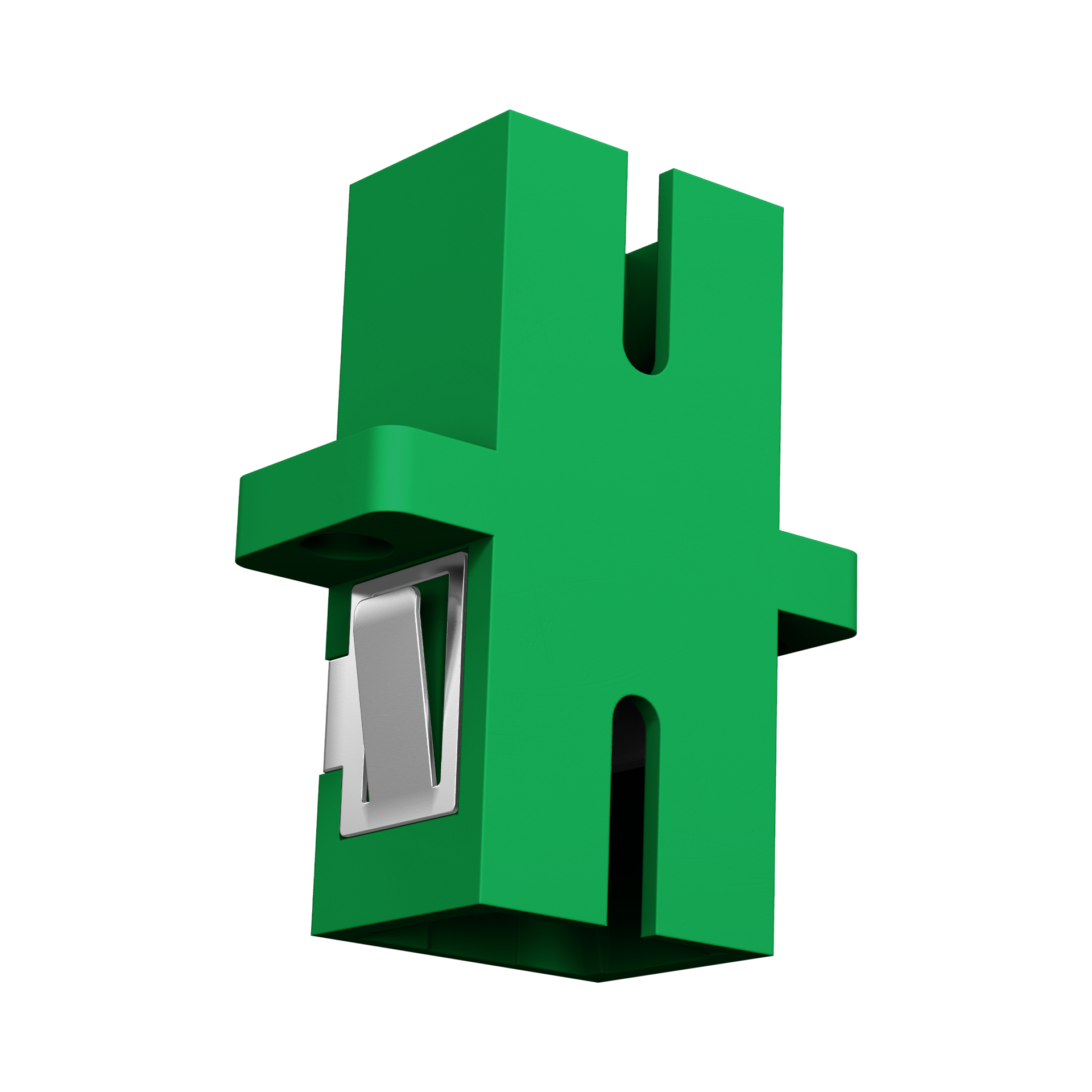 Adapter  SC/APC Simplex OS2 green 