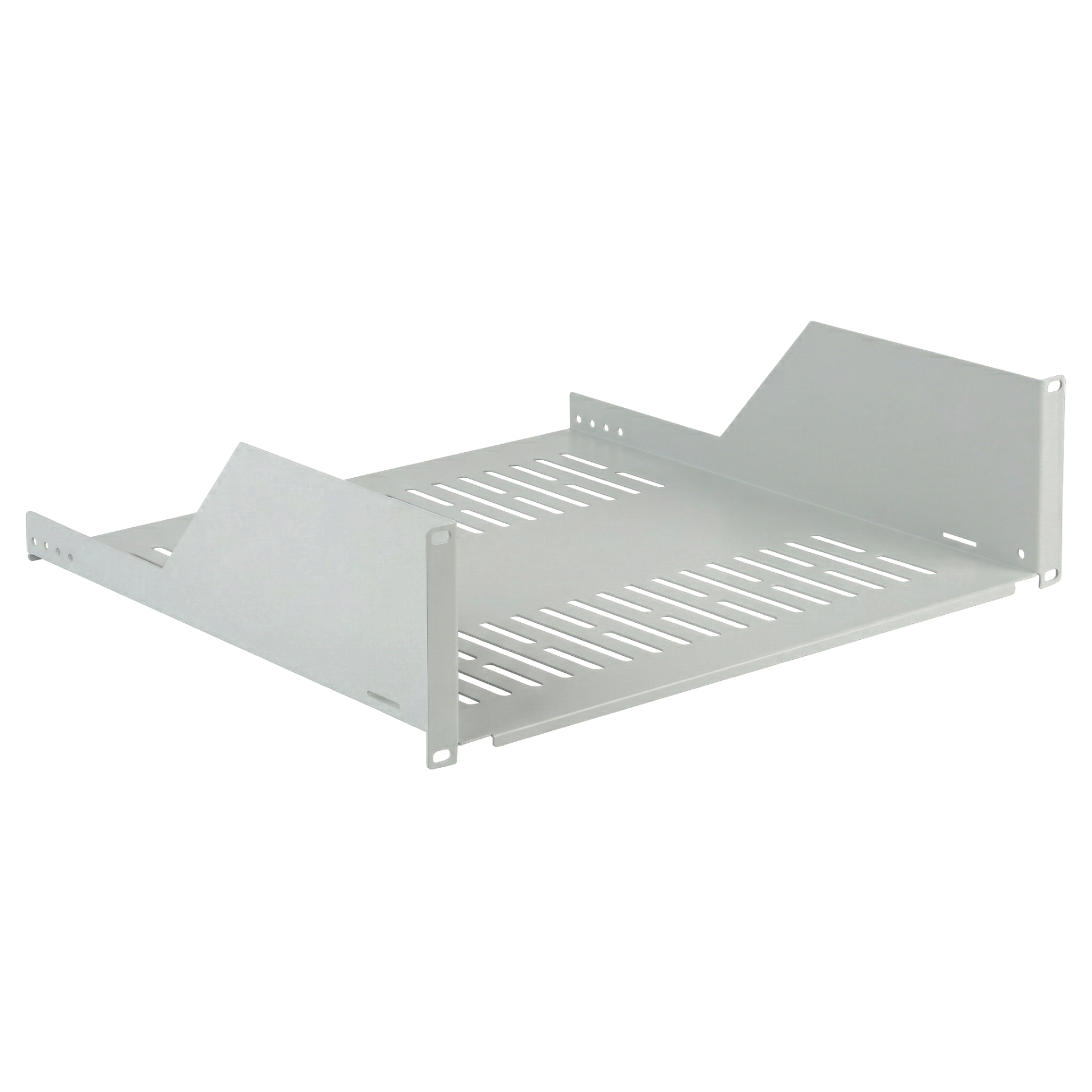 19" 3U Shelf, 450 mm deep, Load capacity 36 kg, RAL 7035