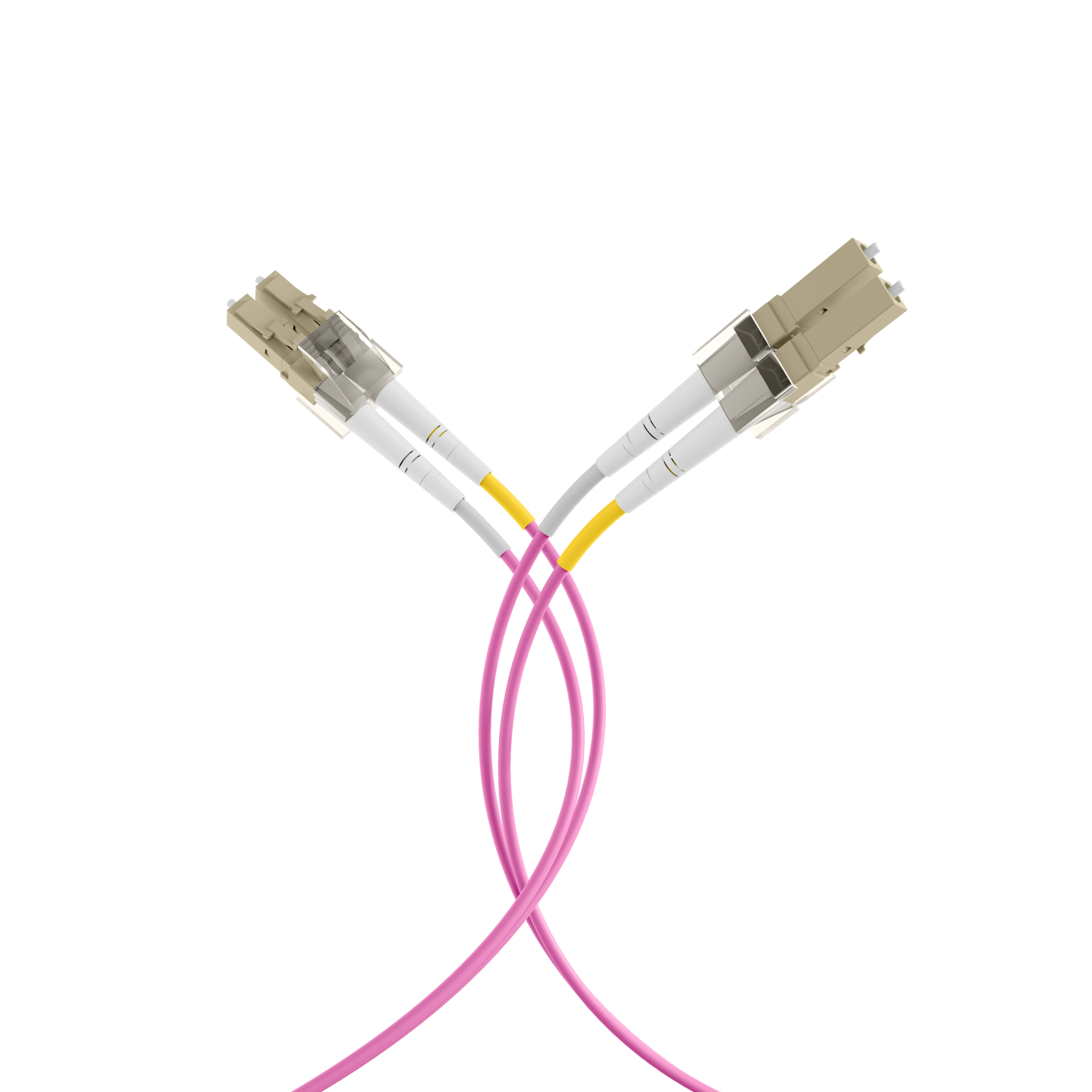 Duplex Patchcable Flat-Twin LC-LC OM4 35m LSZH 3x5mm heatherviolet