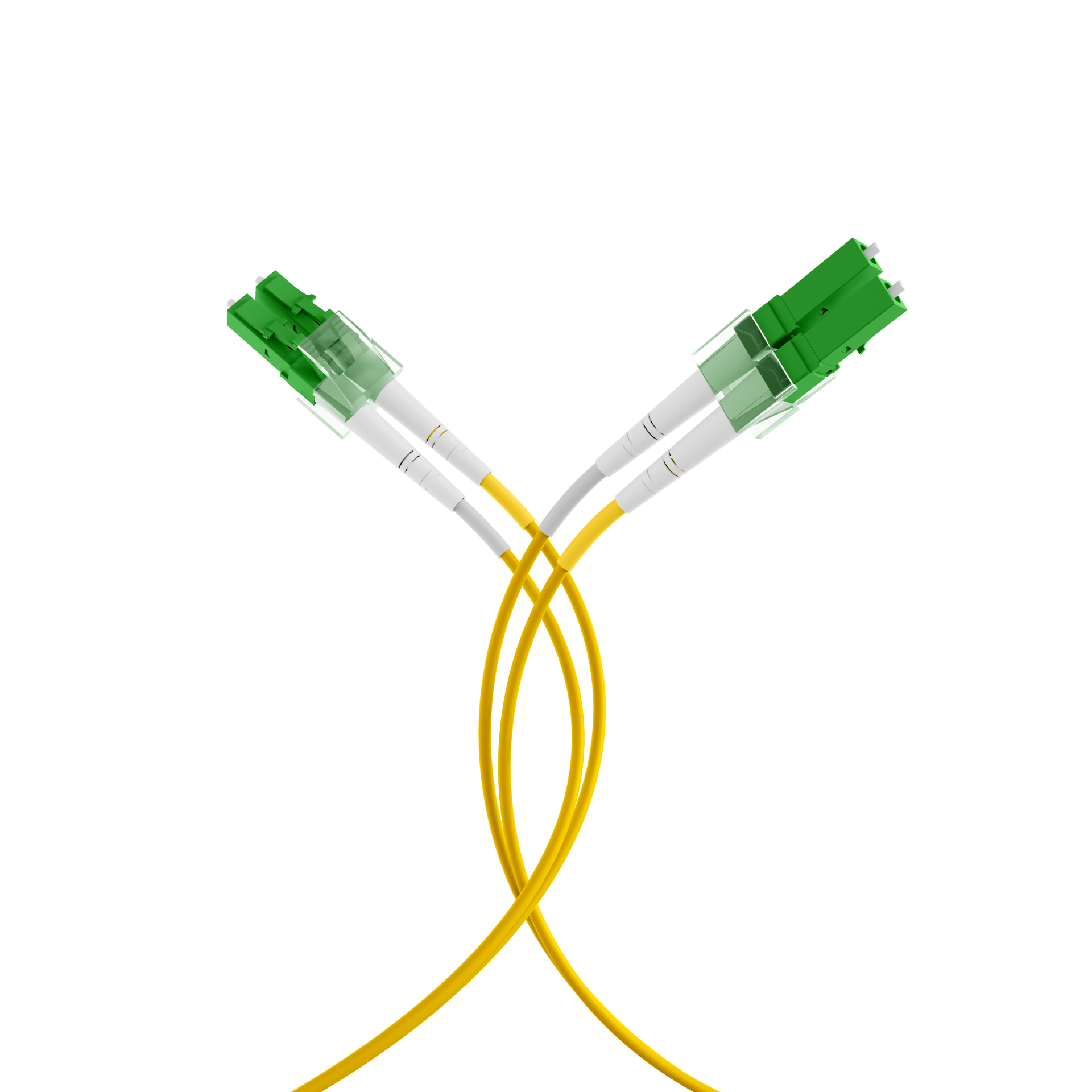 Duplex Patchkabel LC/APC-LC/APC OS2 G652D 2m LSZH 2mm gelb