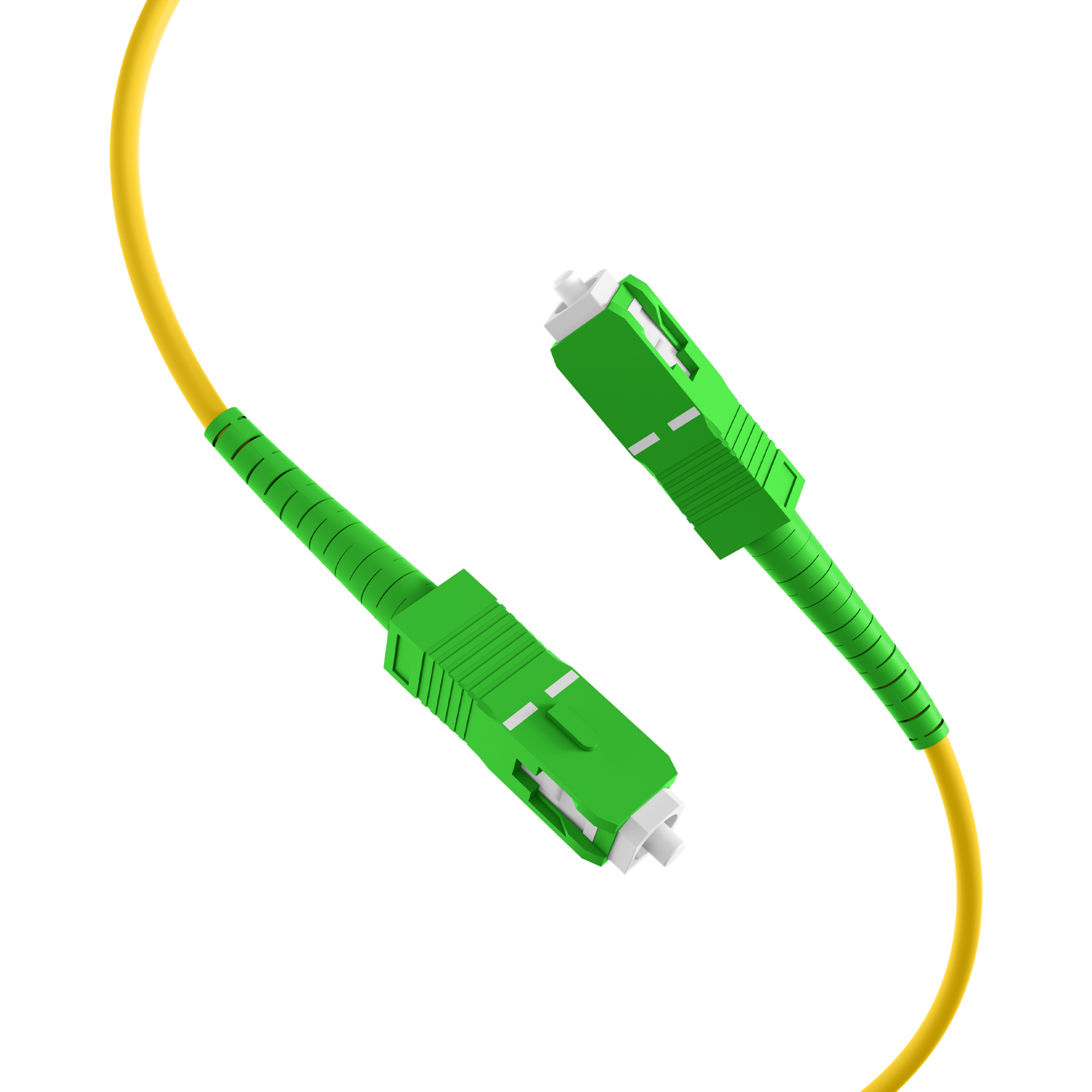 Simplex Patchkabel SC/APC-SC/APC OS2 G657A2 7,5m LSZH 3mm gelb