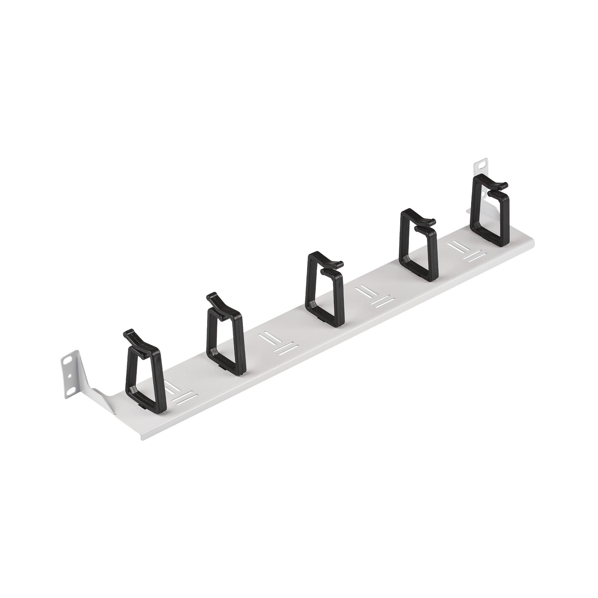 19" 0U Cable Routing Bracket, 5 Brackets, RAL7035