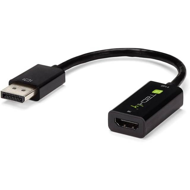 Adapter DisplayPort M 1.4 auf HDMI F, aktiv, 8K, schwarz