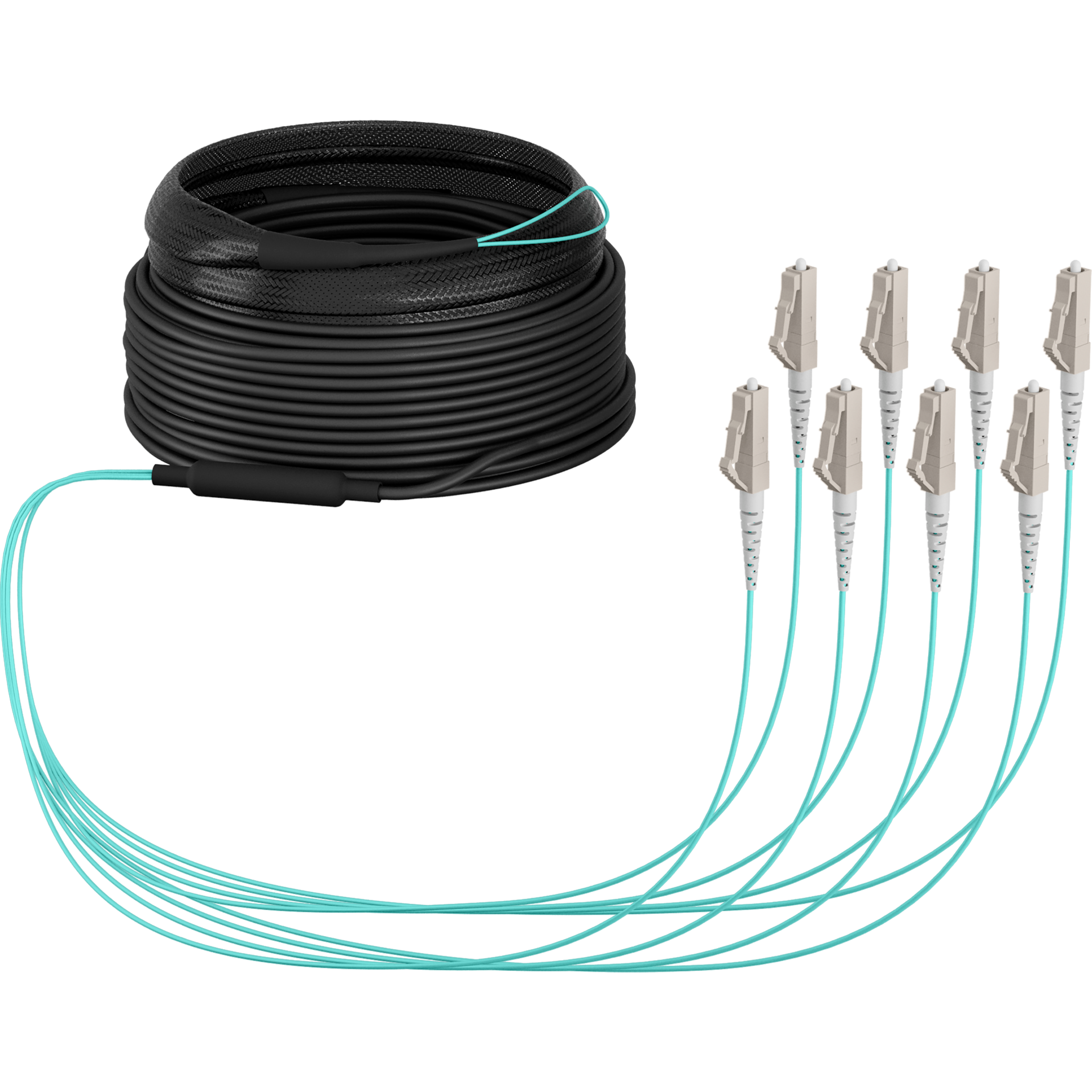 Trunk cable U-DQ(ZN)BH OM3 8G (1x8) LC-LC,40m Dca LSZH