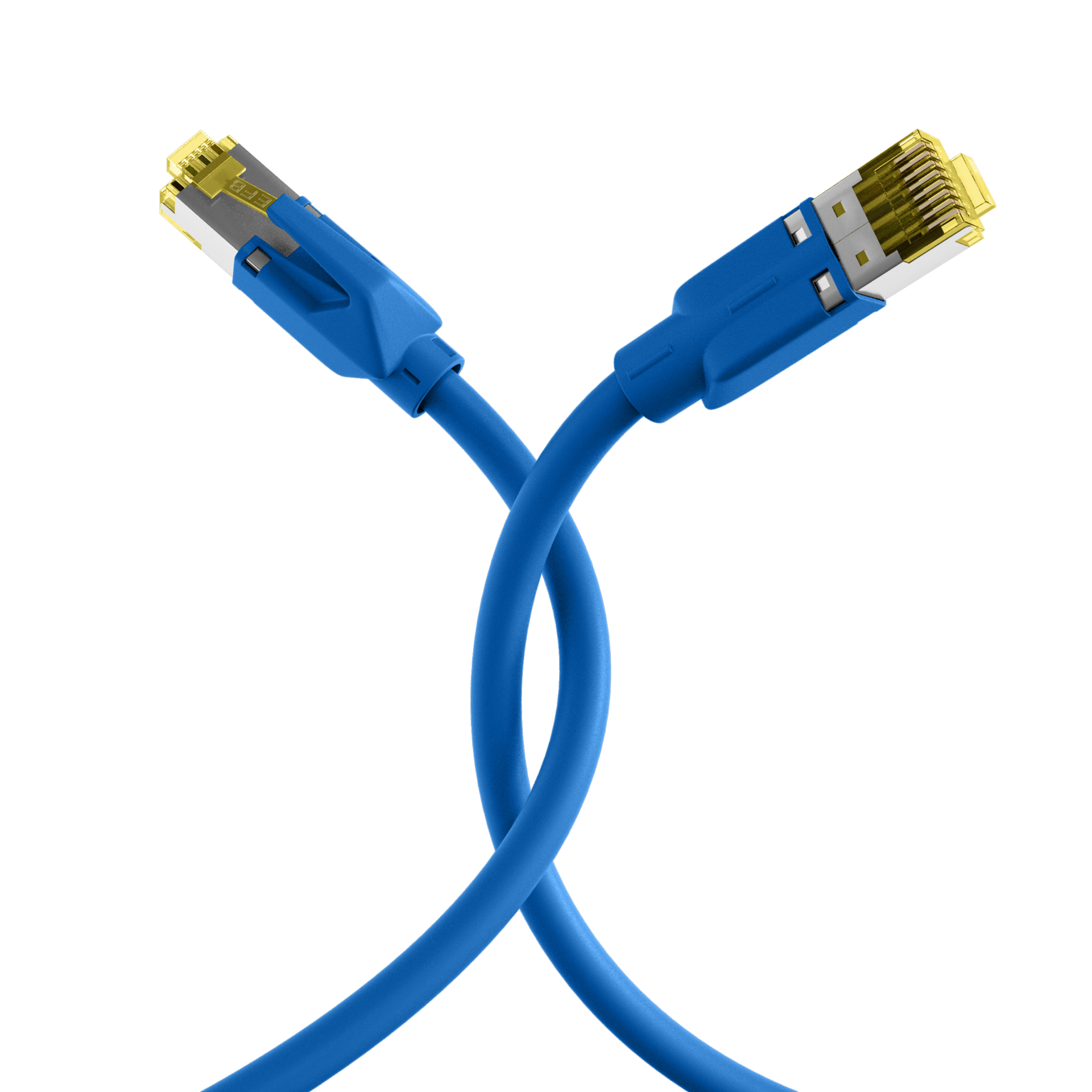 RJ45 Patchkabel Cat.6A S/FTP LSZH  Draka UC900 TM31 blau 0,25m