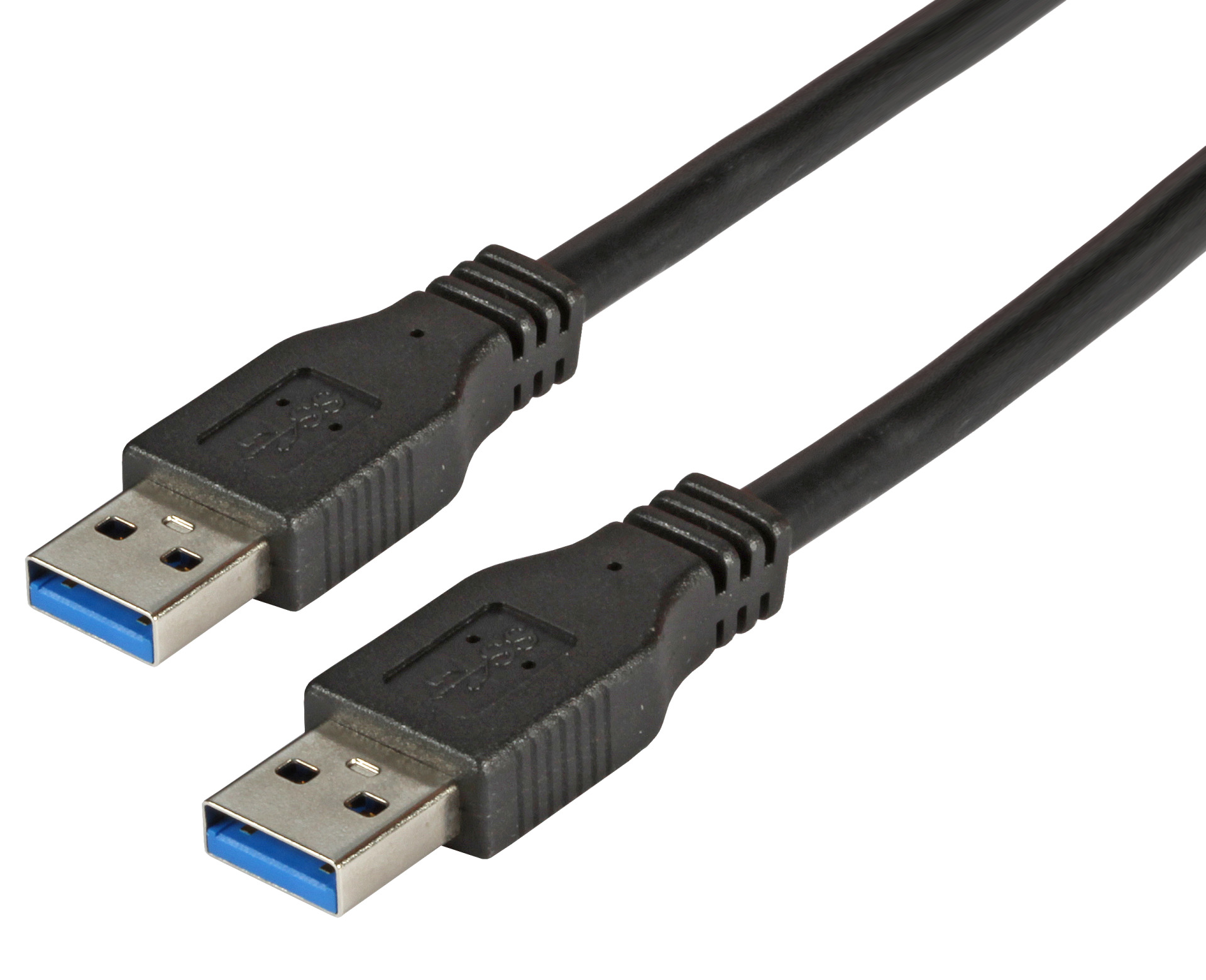 USB3.0 Anschlusskabel A-A, St.-St., 1,0m, schwarz, Premium
