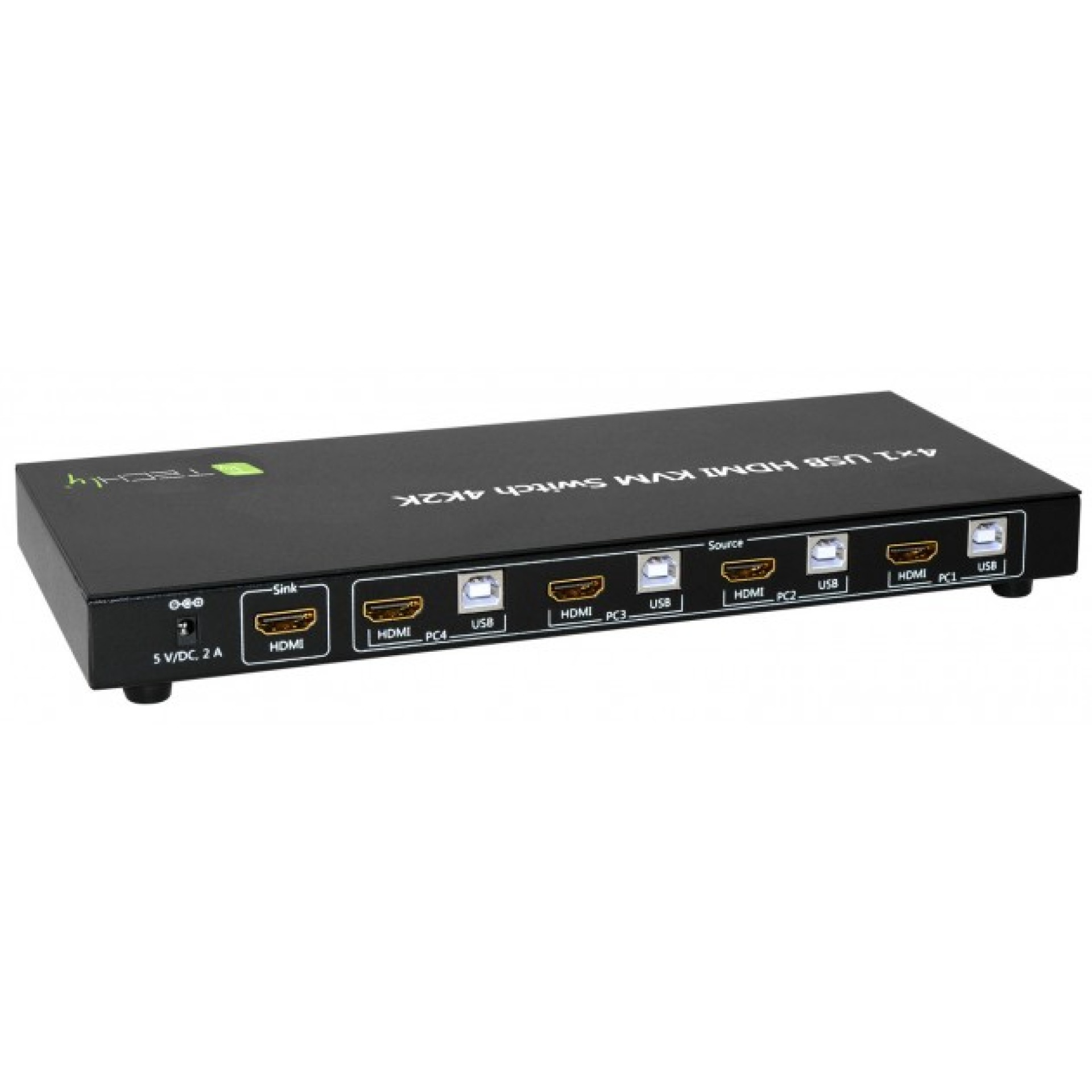 KVM Switch USB, HDMI, 4K, 4 Wege