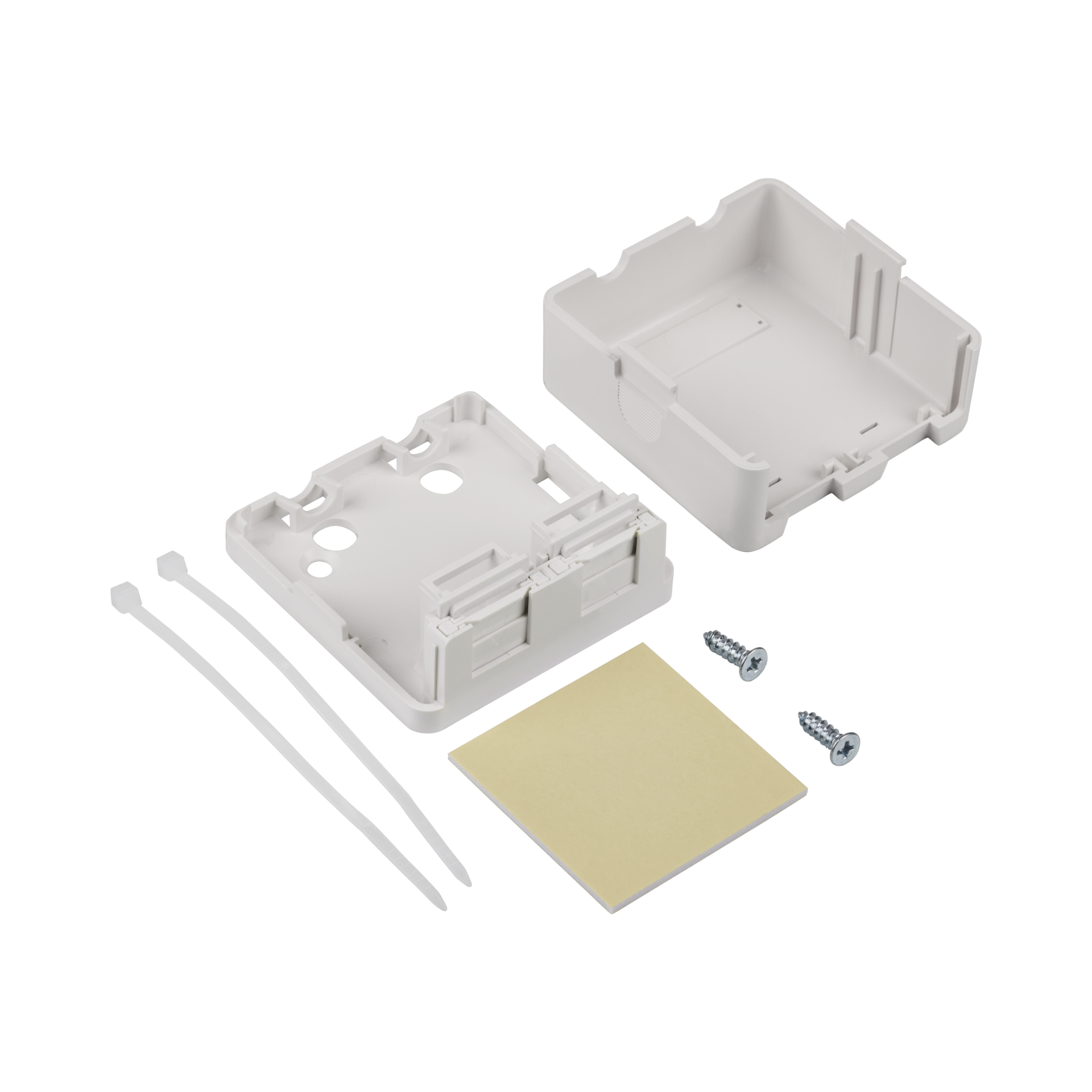 Keystone Verteilerbox Aufputz, 2-Port, Staubschutz selbstschließend